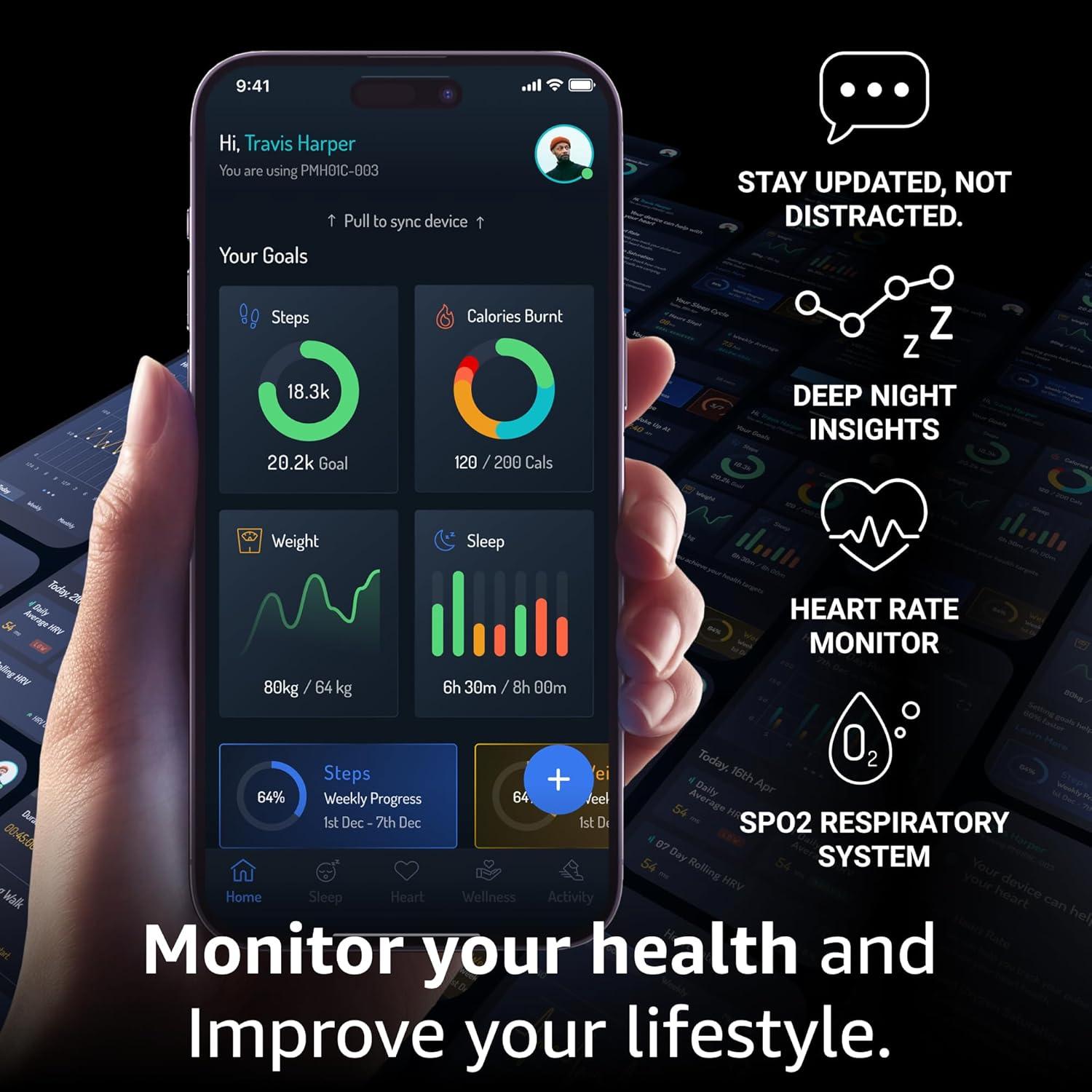 Reloj Inteligente Pininfarina Sintesi Deporte Monitoreo Salud