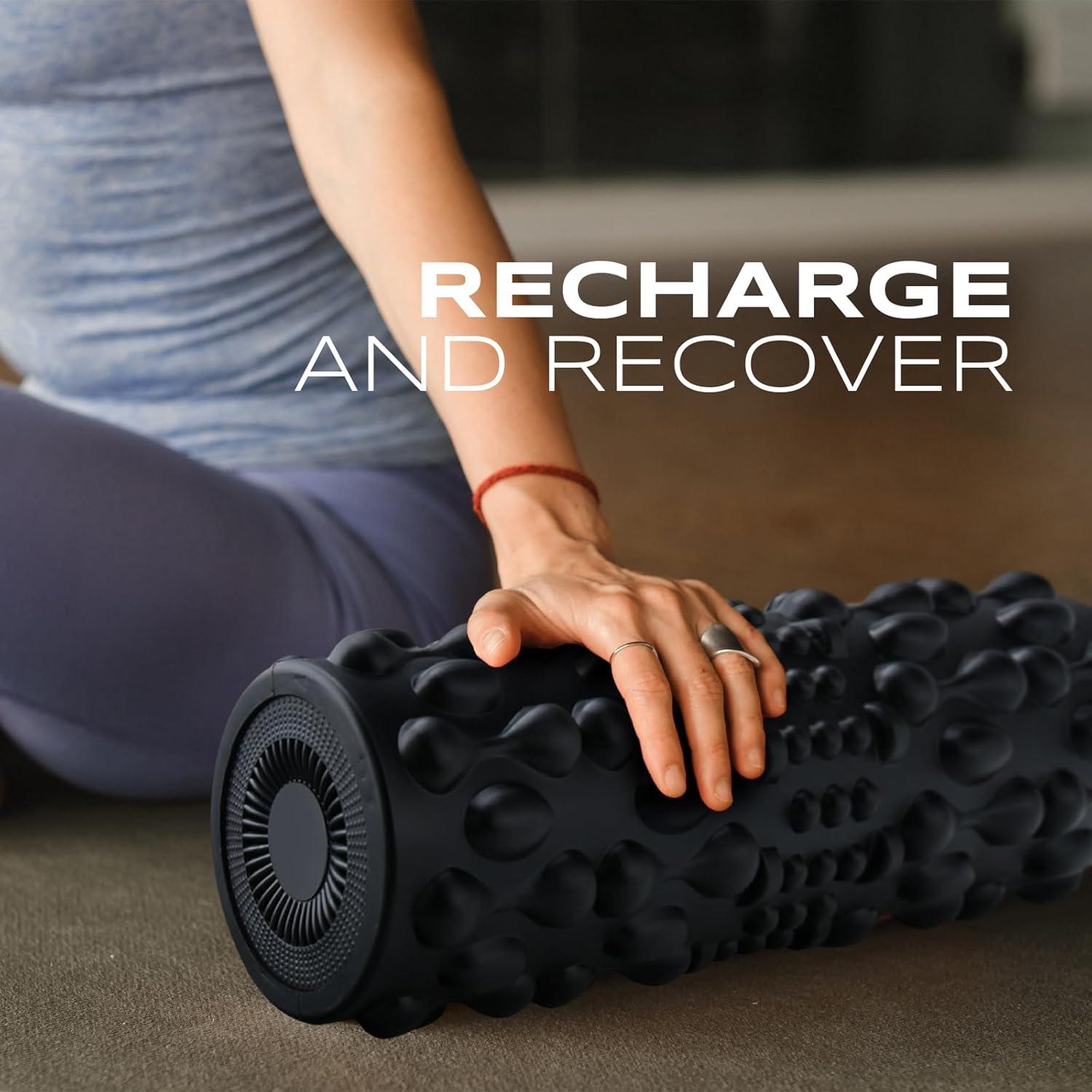 Rodillo de Espuma Vibrante Pursonic VFR399 - Masaje Profundo, 5 Niveles