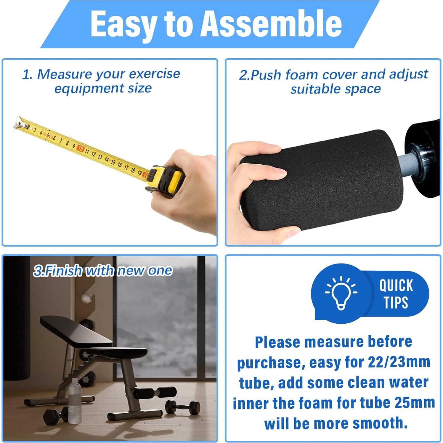 Juego de 8 Rodillos de Espuma Deekin para Ejercicio 160mm