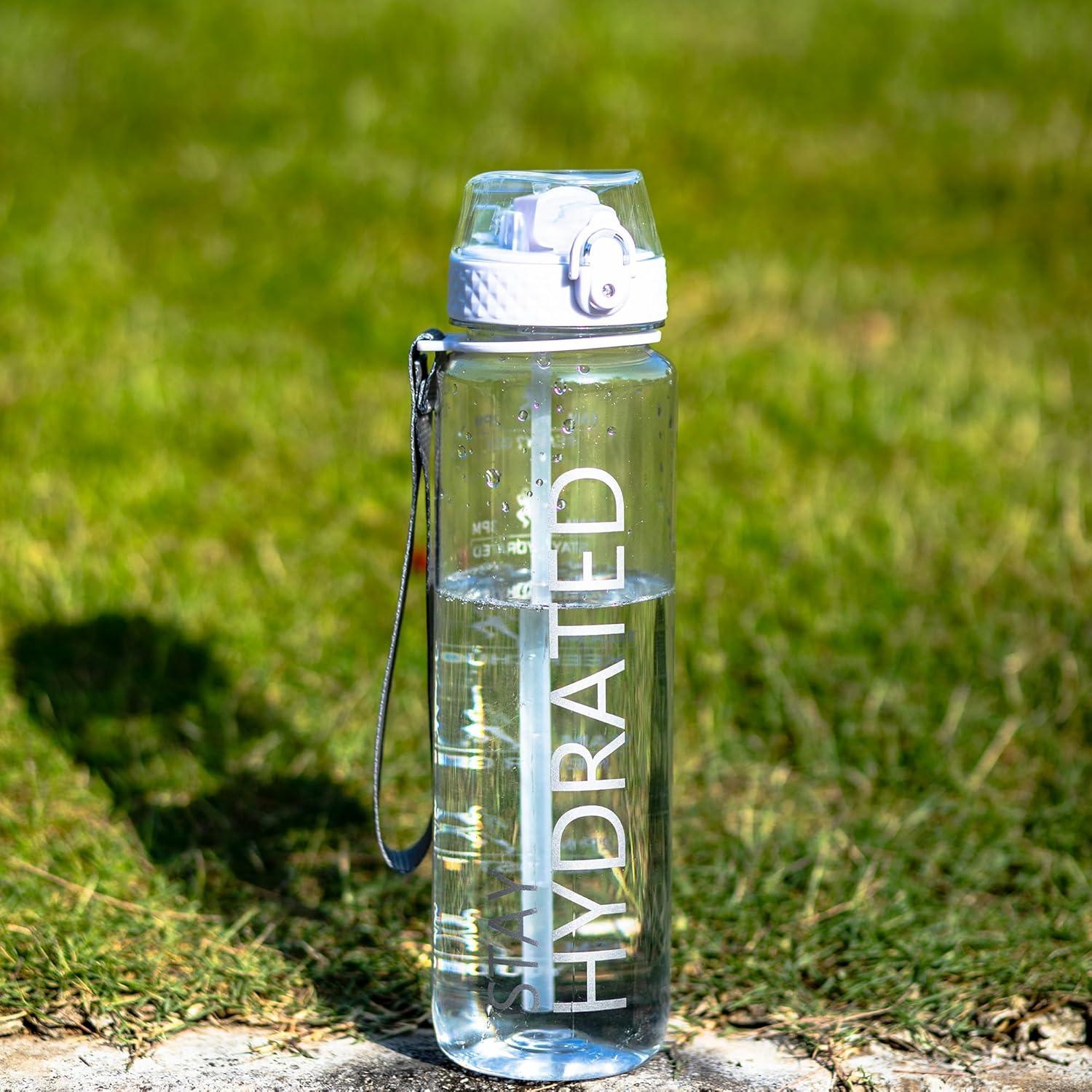 Botella de Agua Deportiva GOPPUS 32oz Tritán a Prueba de Fugas