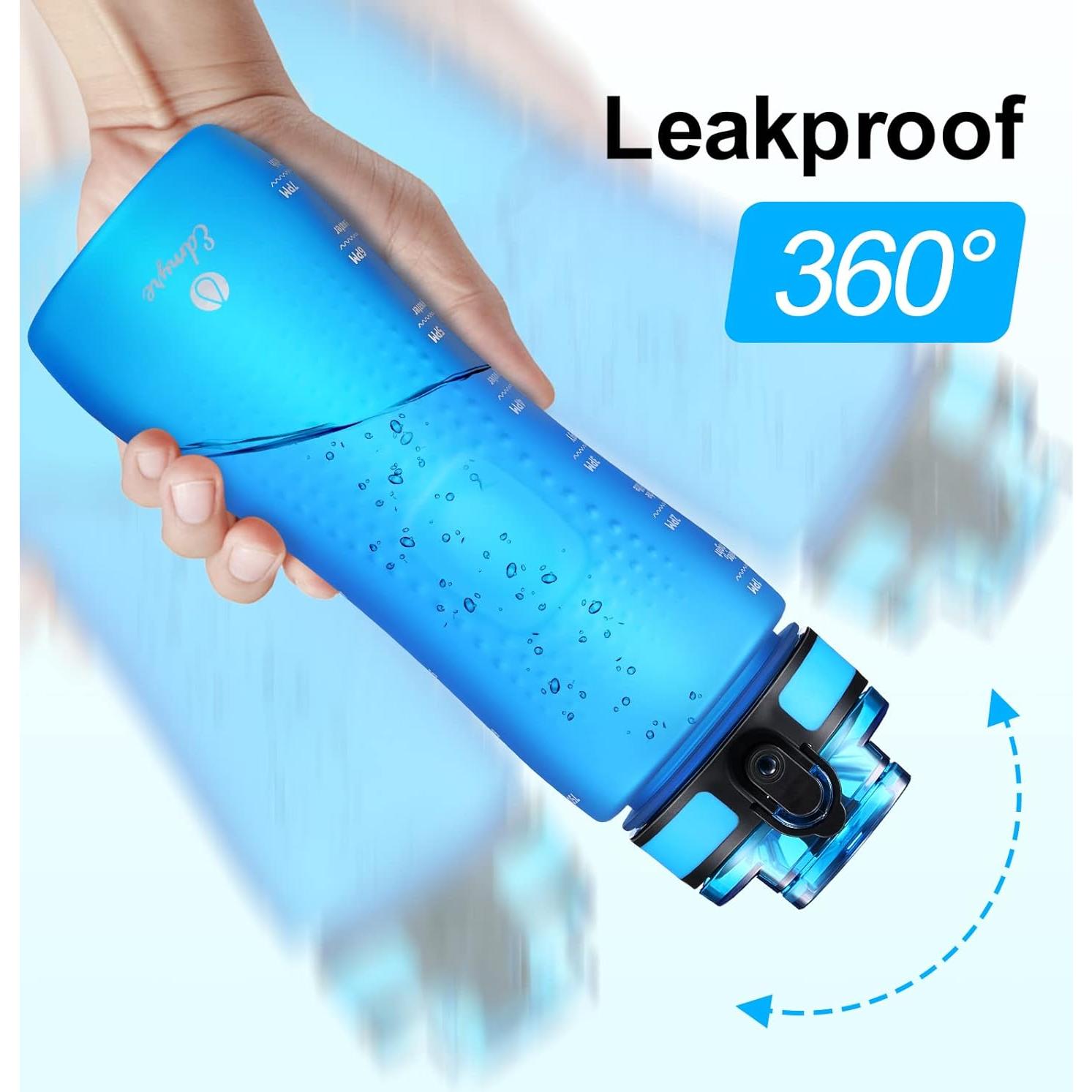 Botella de Agua Motivacional Edmyre 726ml Libre de BPA