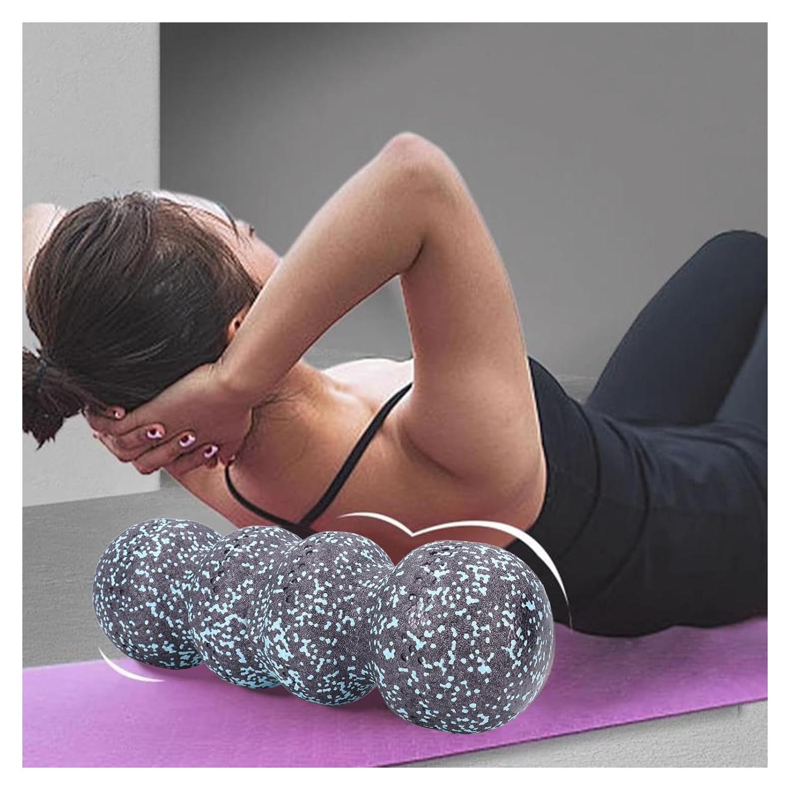 Rodillo de Espuma Estriado Rushbom 46x16cm para Relajación Muscular