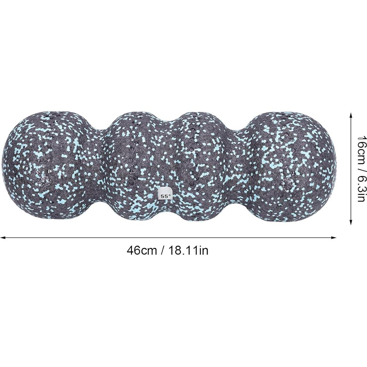 Rodillo de Espuma Estriado Rushbom 46x16cm para Relajación Muscular