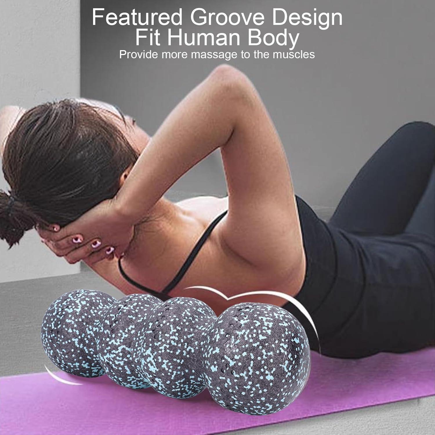 Rodillo de Espuma Estriado Rushbom 46x16cm para Relajación Muscular