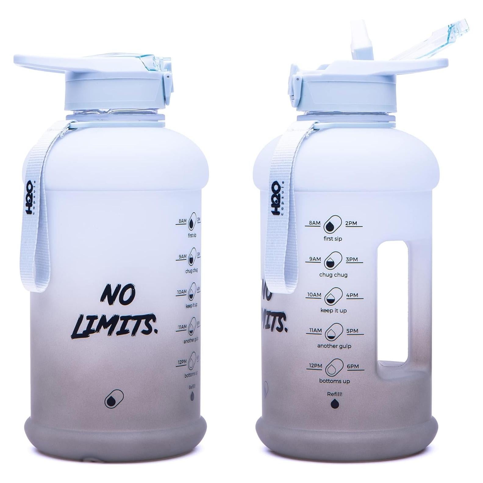 Botella de Agua H2O Capsule 1.81L Rocky Shore con Popote