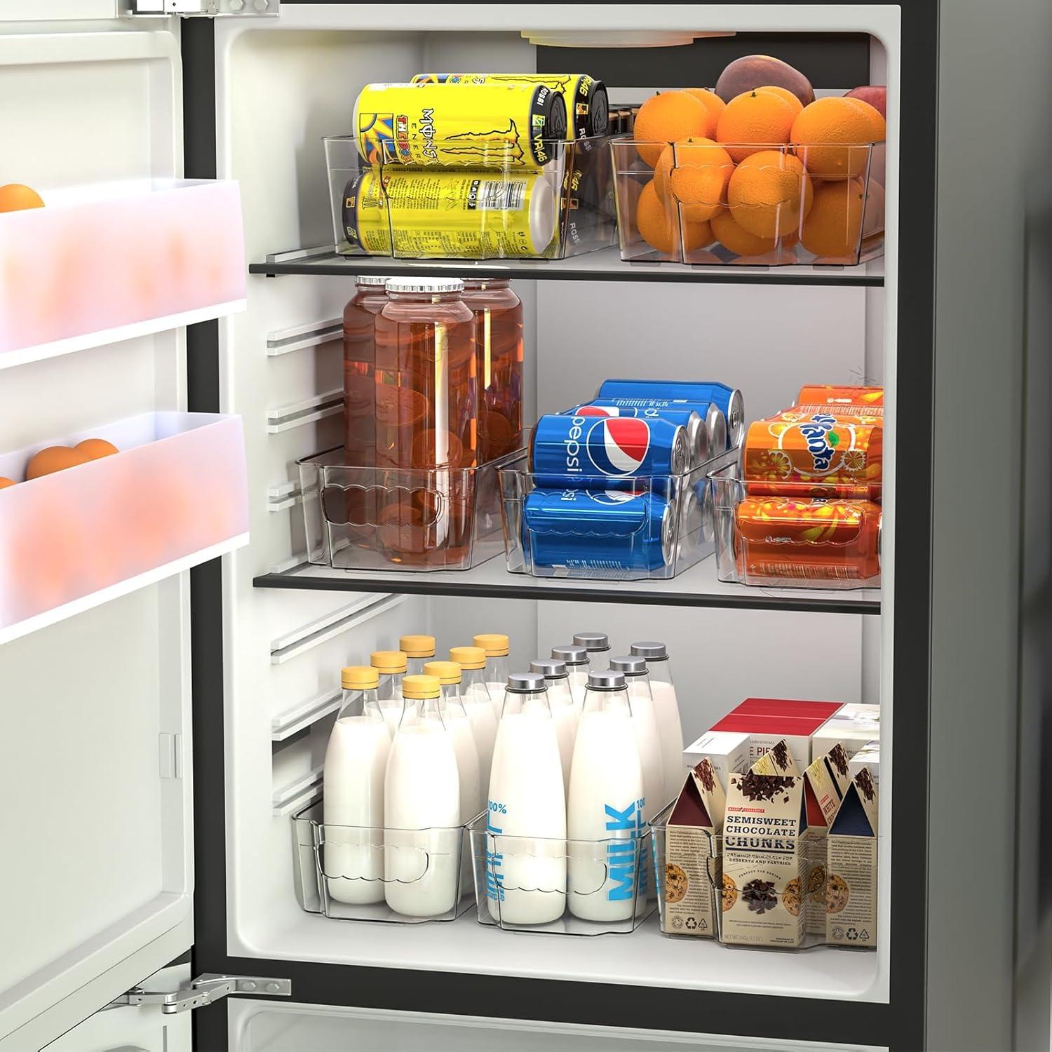 Conjunto de 4 Contenedores Organizadores Transparentes 37.6x21.8cm