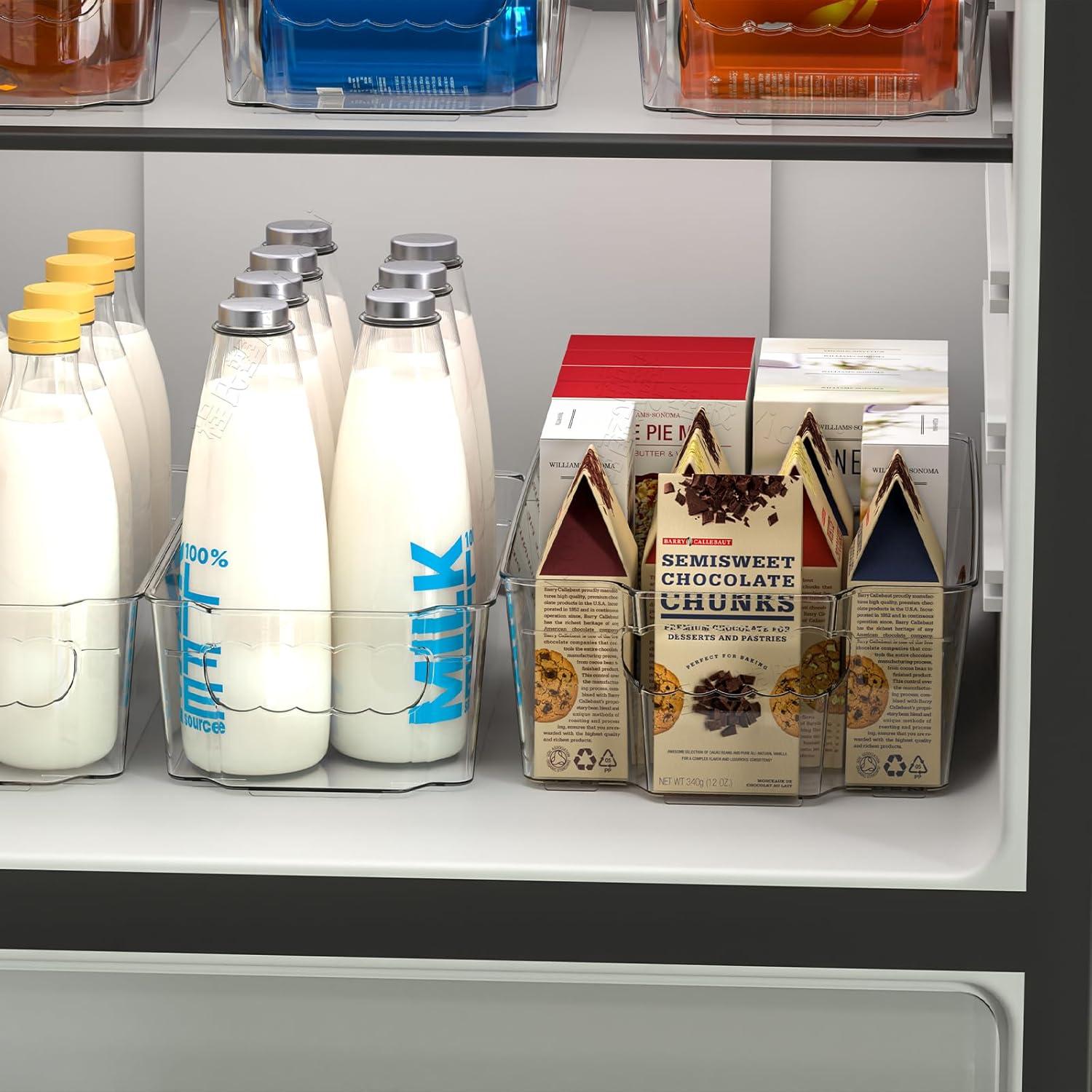 Conjunto de 4 Contenedores Organizadores Transparentes 37.6x21.8cm