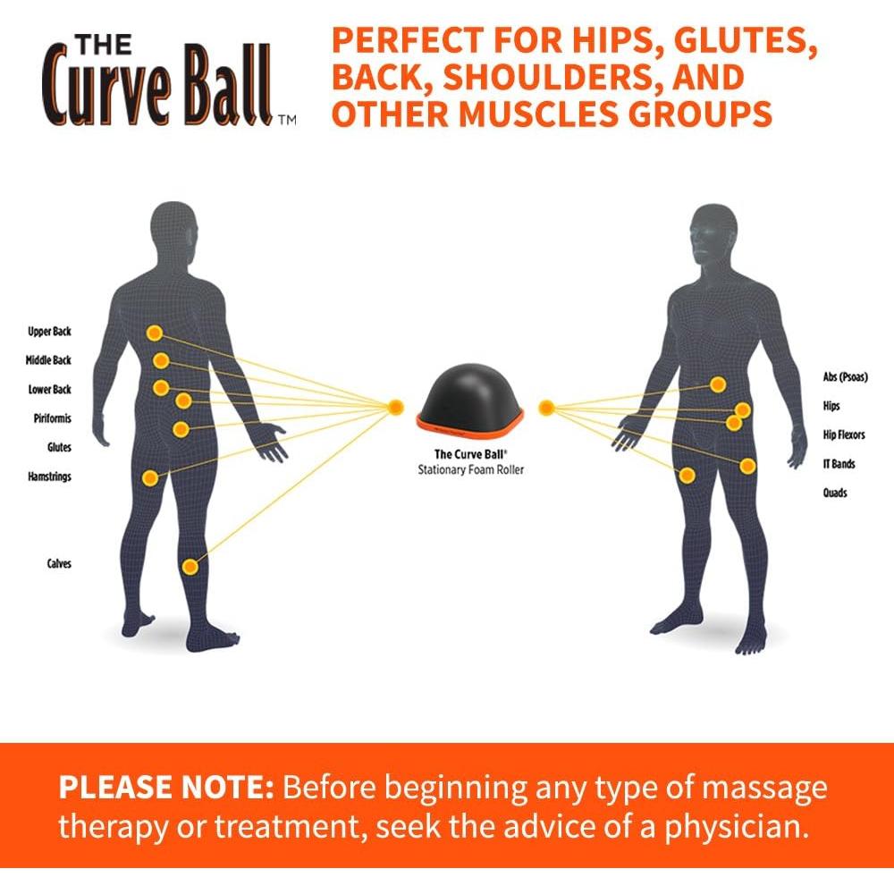 Pelota Curva Tiger Tail - Liberación Muscular Estacionaria 14 cm