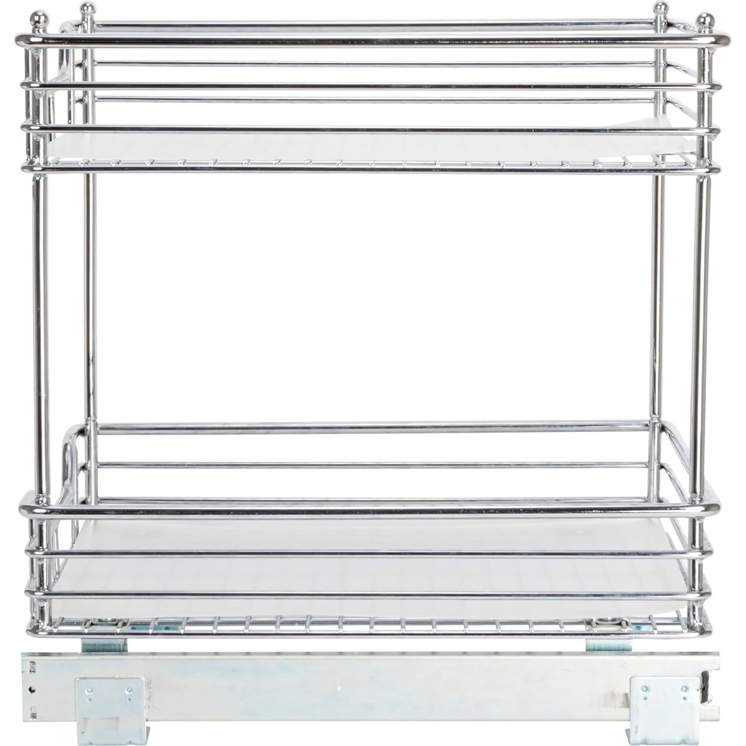 Organizador Deslizante de Acero Cromado Household Essentials 2 Niveles