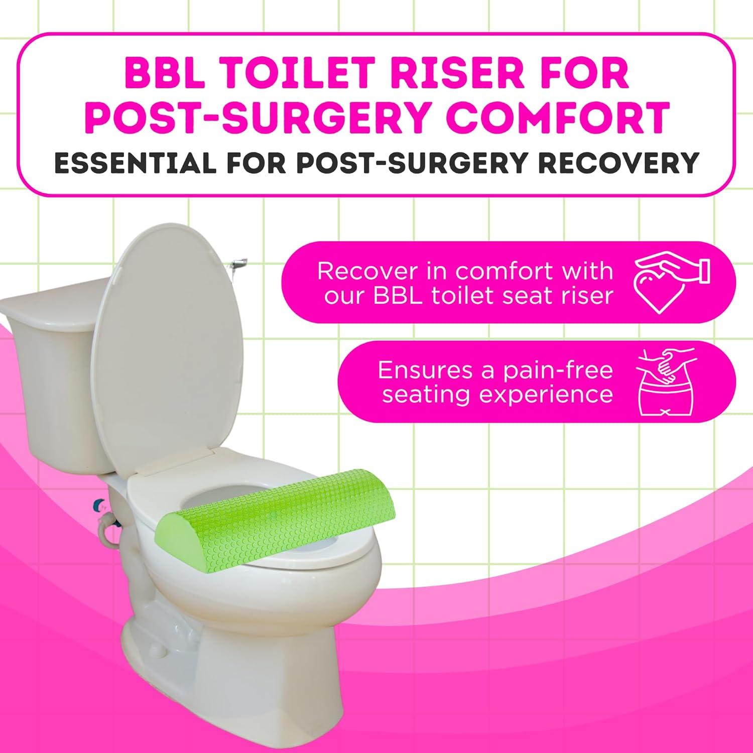 Almohada Elevadora de Inodoro BBL Bombshell Verde 38x12cm