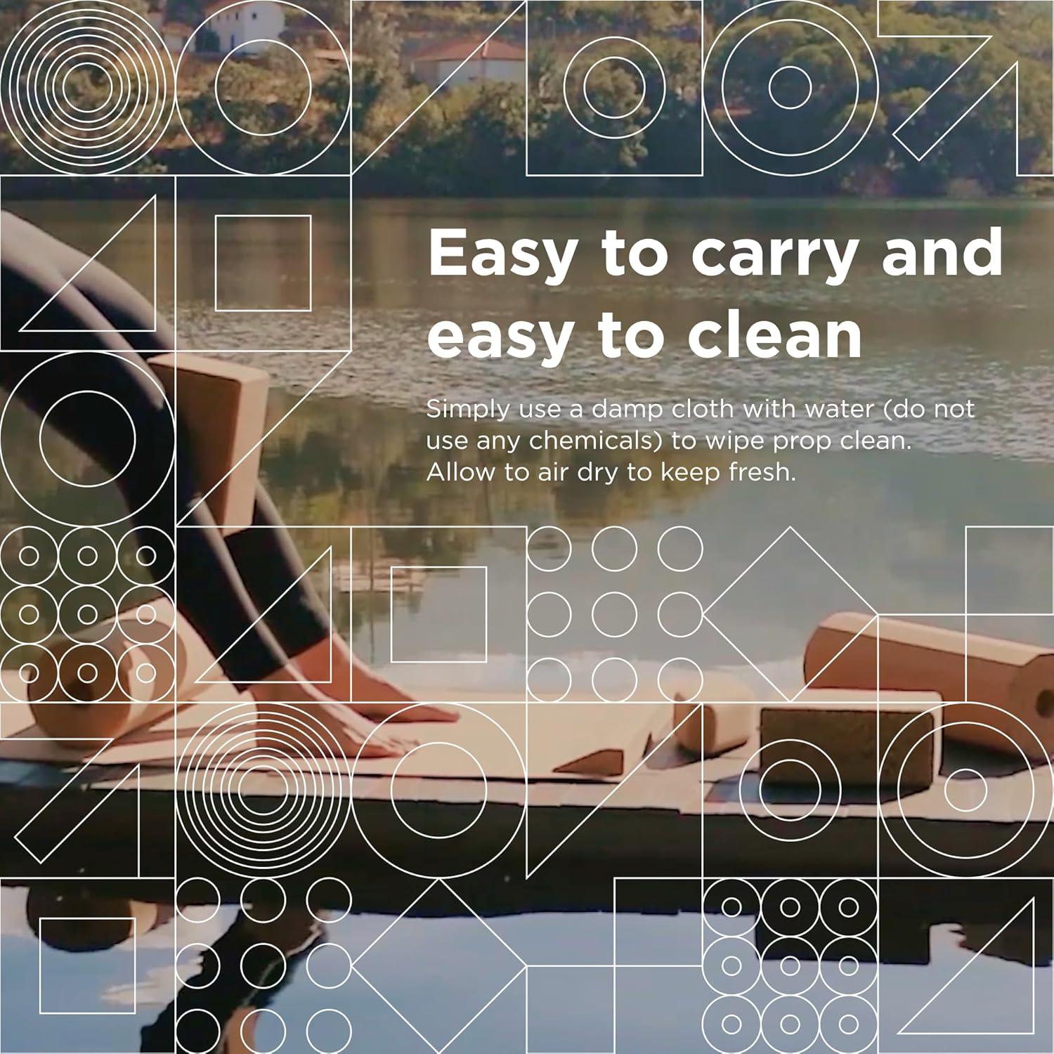 Rodillo de Yoga de Corcho Go4Cork 30 cm Antideslizante