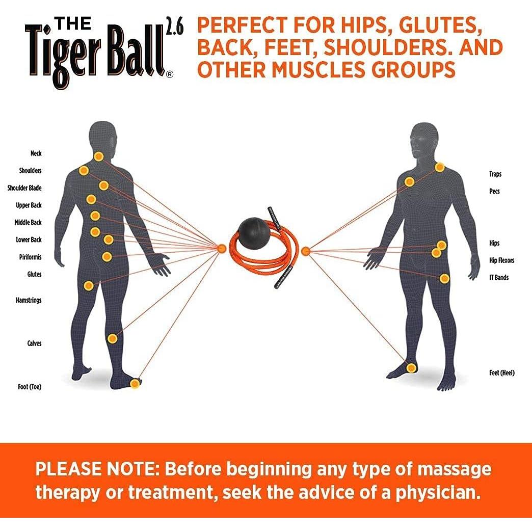 Pelota de espuma Tiger Tail 2.6 con cuerda 139.7 cm + Libro