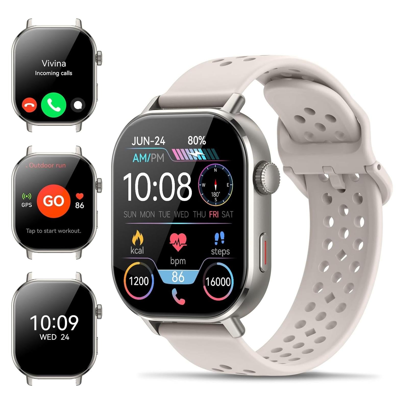 Reloj Inteligente Jugeman P131 Blanco 2.06" AMOLED GPS 5ATM