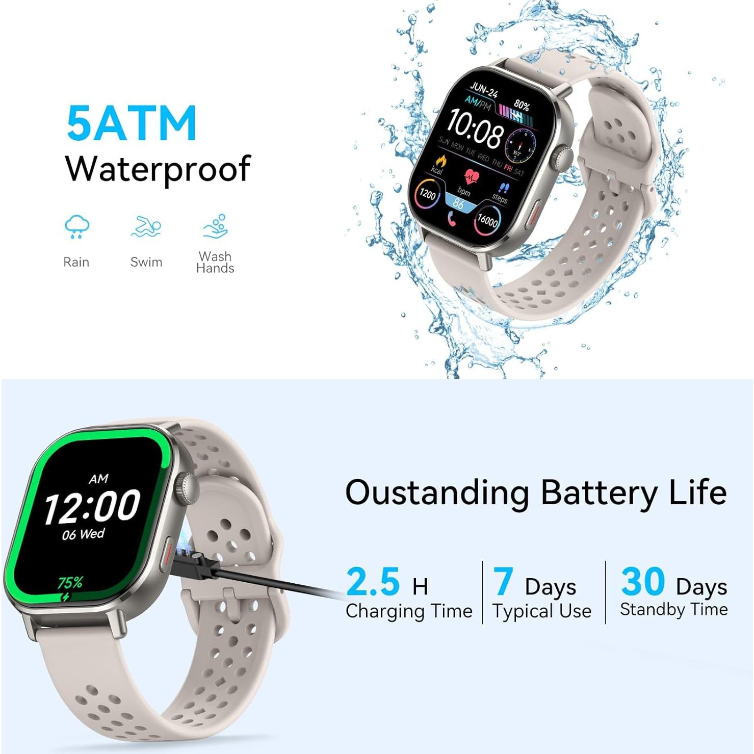 Reloj Inteligente Jugeman P131 Blanco 2.06" AMOLED GPS 5ATM