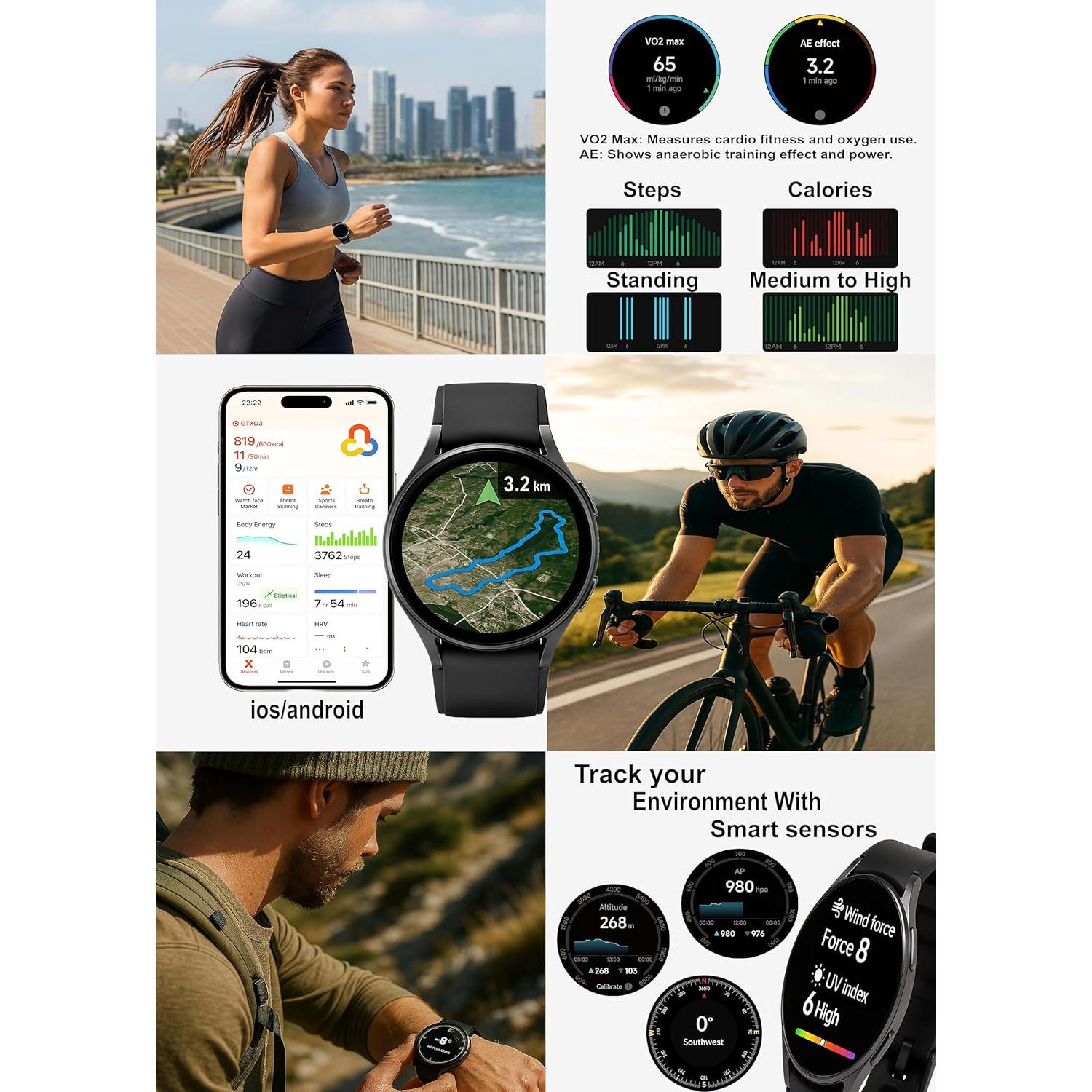 Reloj Inteligente NexGen AMOLED 1.43" GPS Impermeable