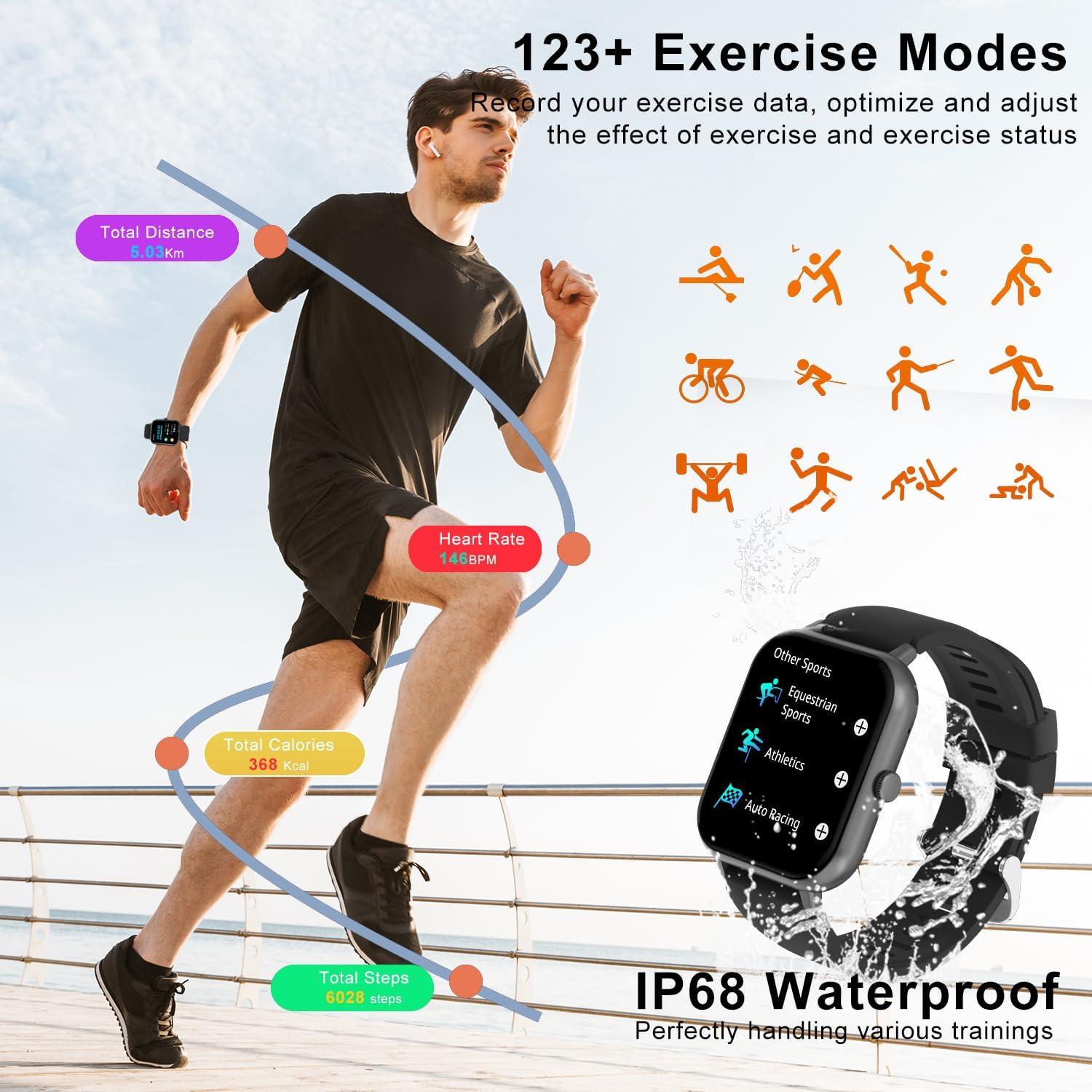 Reloj Inteligente OICIIDO ZL54CJ Pantalla 1.83" IP68 Fitness