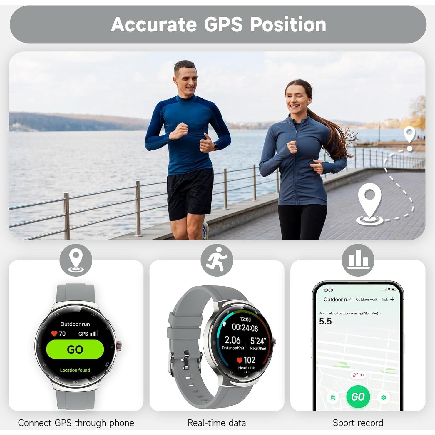 Reloj Inteligente MOLOURK P30 1.43" AMOLED Fitness IP68