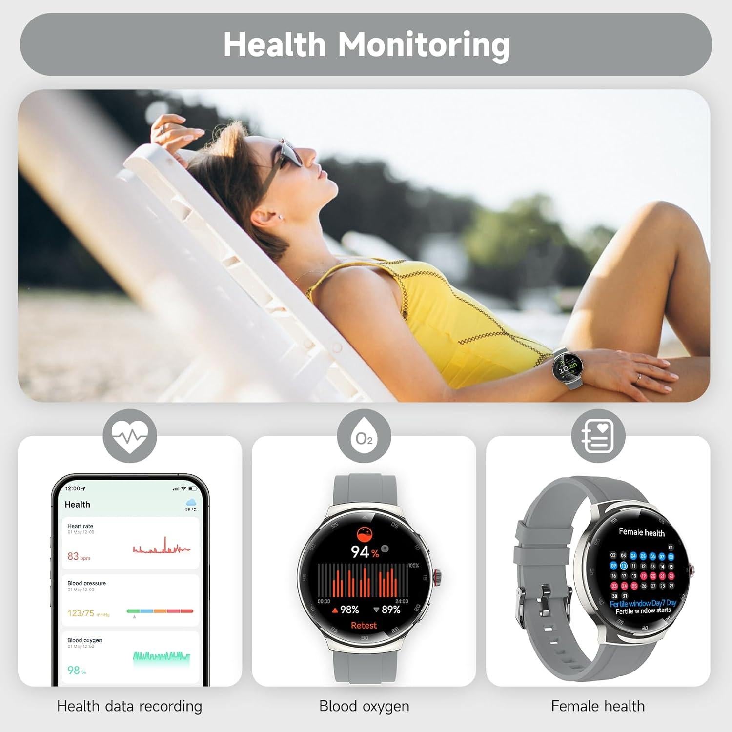 Reloj Inteligente MOLOURK P30 1.43" AMOLED Fitness IP68