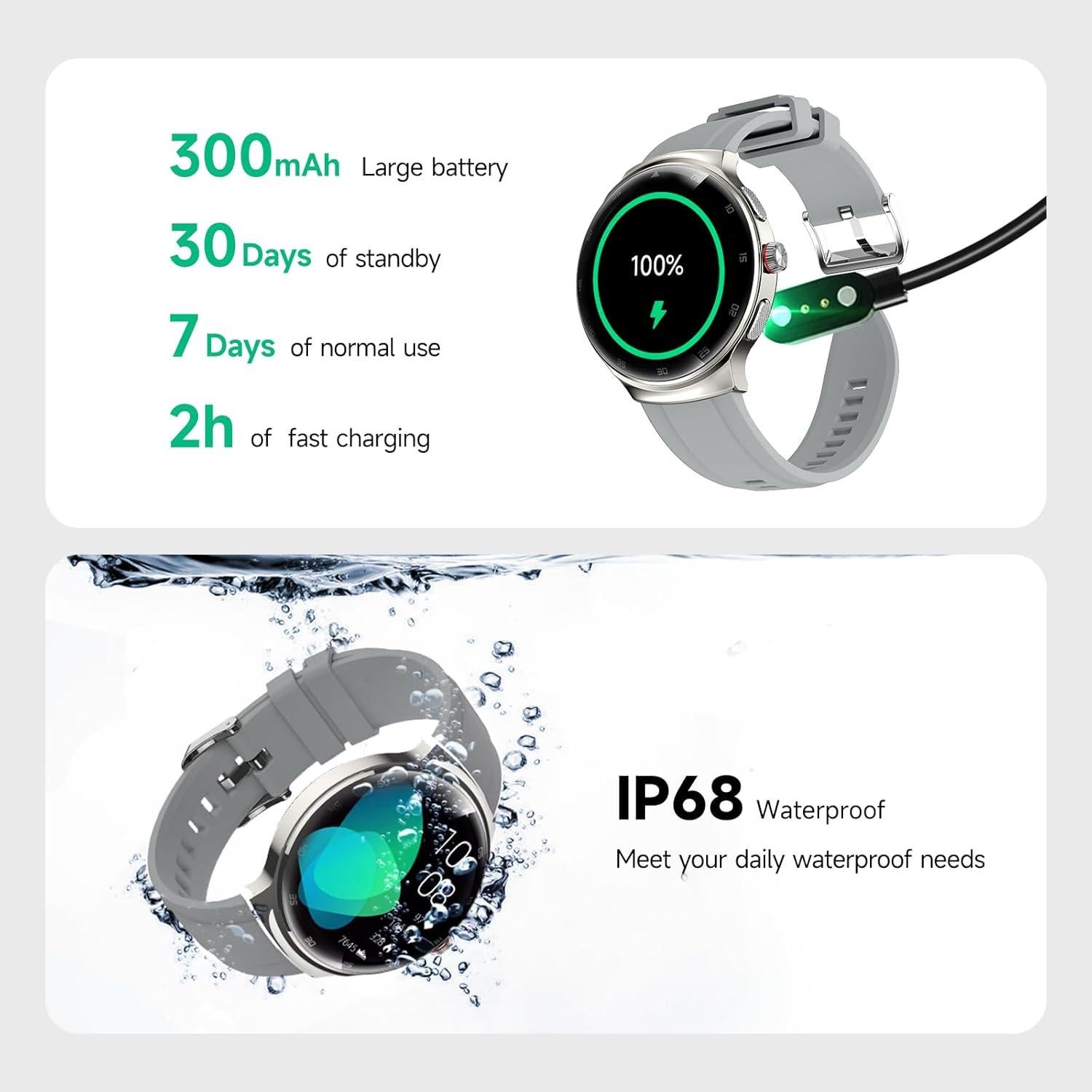 Reloj Inteligente MOLOURK P30 1.43" AMOLED Fitness IP68