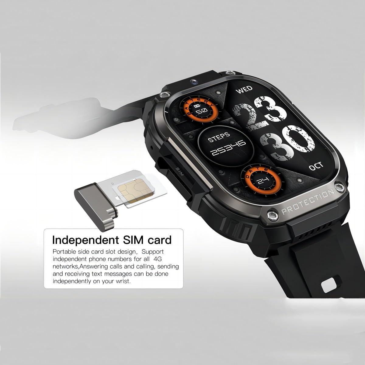 Reloj Inteligente 4G LTE Pyrrhionia con GPS y Pantalla AMOLED 5.4cm