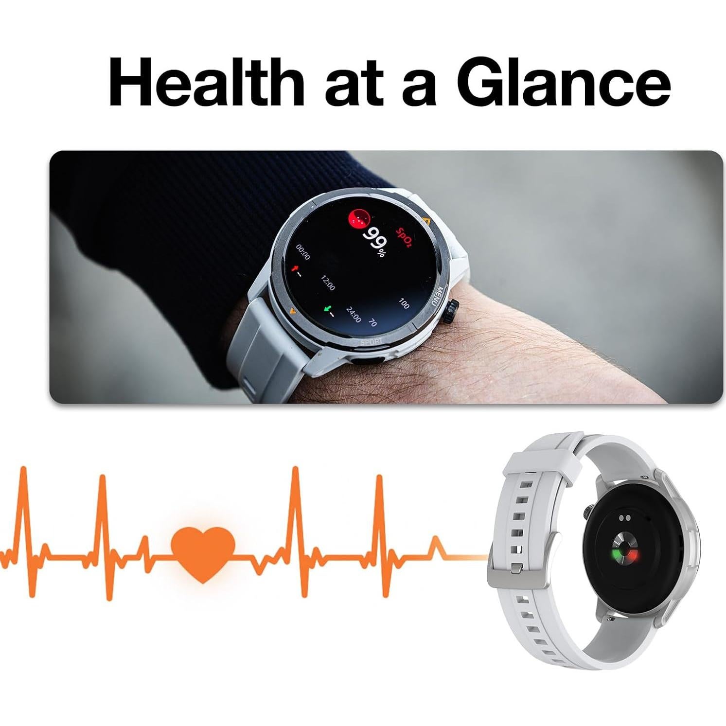 Reloj Inteligente AGM Legion GPS 5ATM, Pantalla AMOLED 1.43"