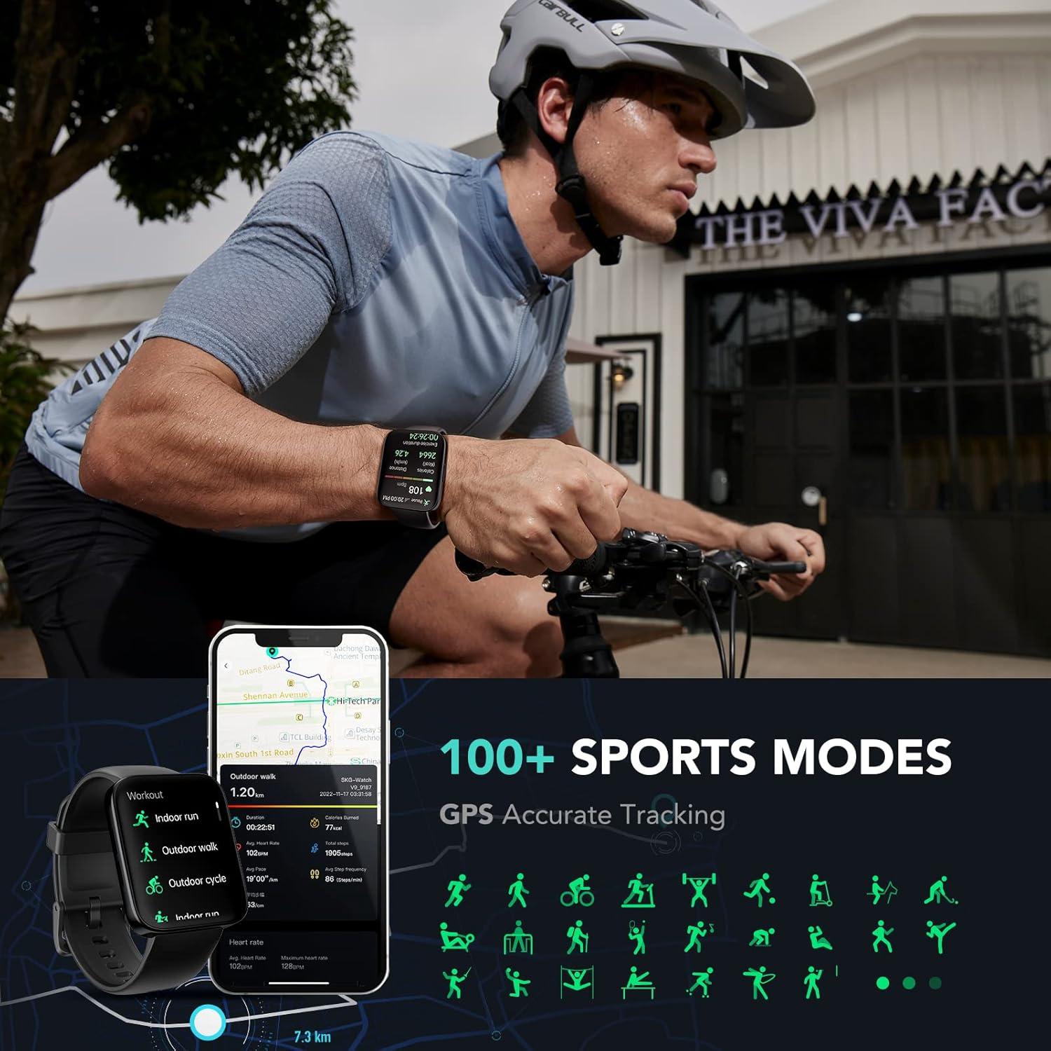 Reloj Inteligente SKG V9 con GPS, Monitoreo de Salud y Llamadas