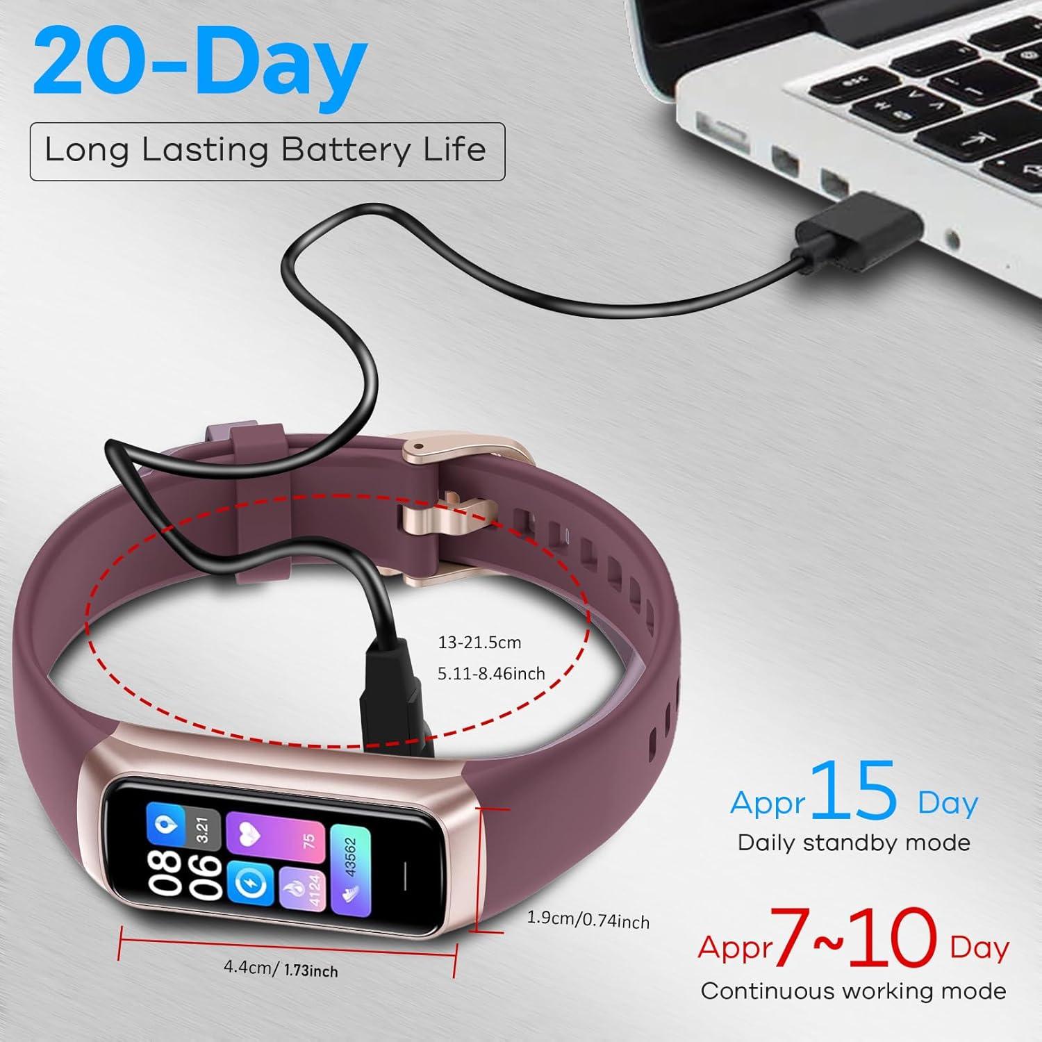 Reloj Inteligente KYUHJU Fitness con Monitor de Salud IP67