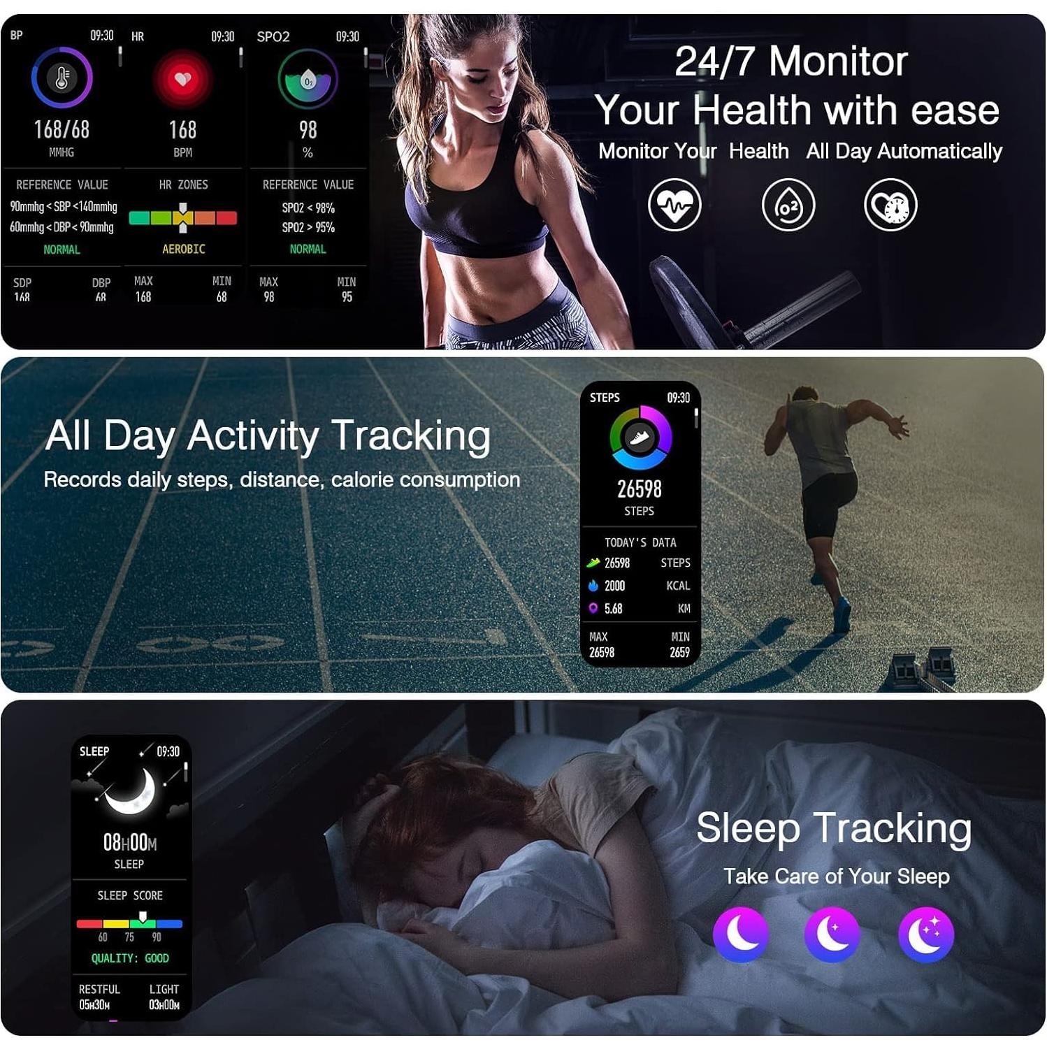 Reloj Inteligente Choiknbo 1.83" Bluetooth IP67 Fitness