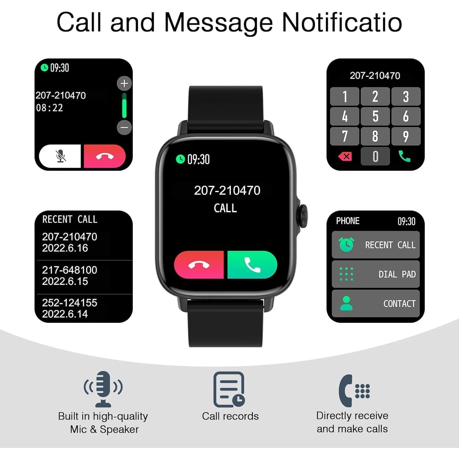 Reloj Inteligente Choiknbo 1.83" Bluetooth IP67 Fitness