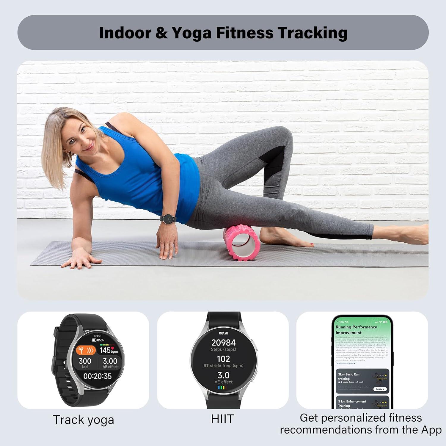 Reloj Inteligente QIPOPC GTX05 Negro 1.32" AMOLED GPS Alexa