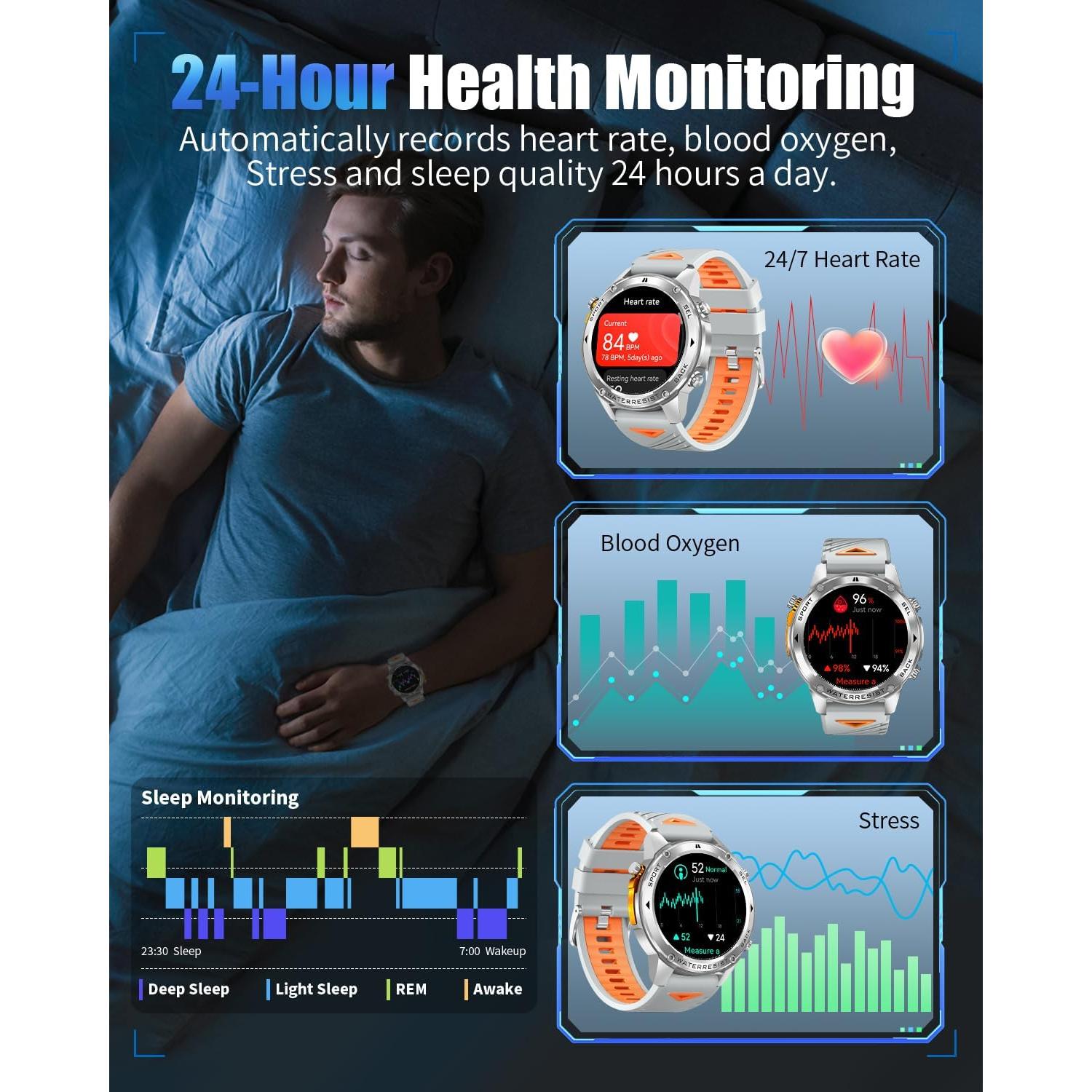 Reloj Inteligente PODOEIL DM56 con GPS y Llamadas Bluetooth