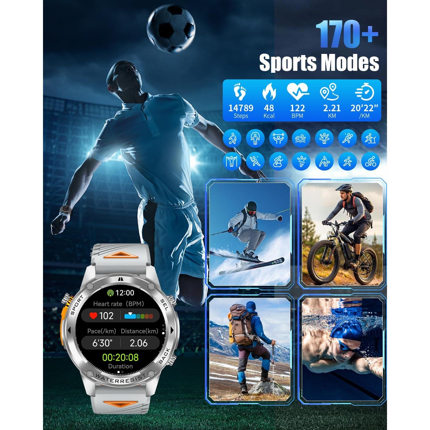 Reloj Inteligente PODOEIL DM56 con GPS y Llamadas Bluetooth