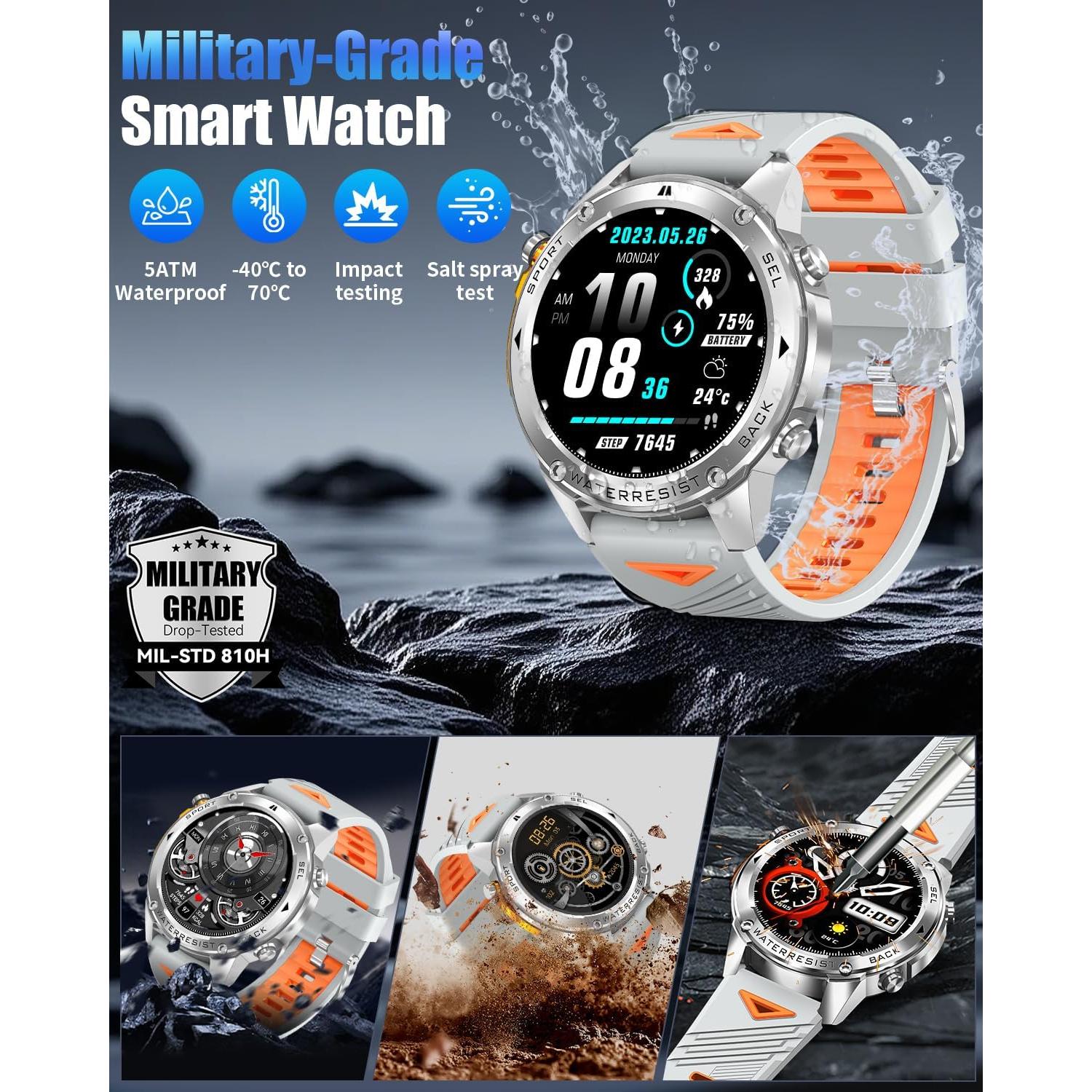 Reloj Inteligente PODOEIL DM56 con GPS y Llamadas Bluetooth