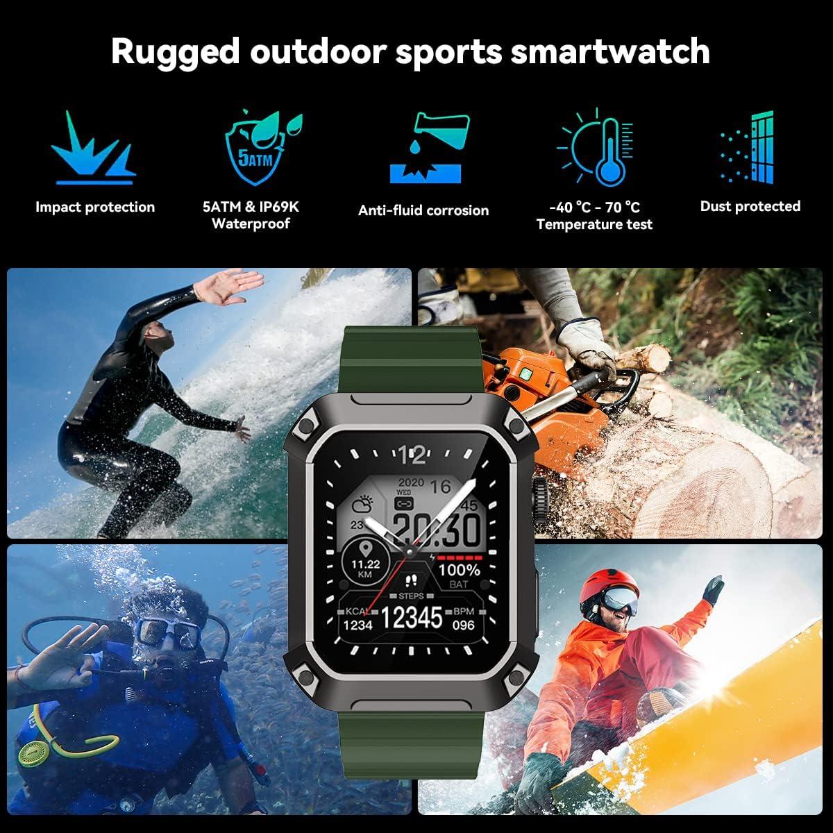 Reloj Inteligente Militar Rogbid Tank S2 1.83" GPS 5ATM