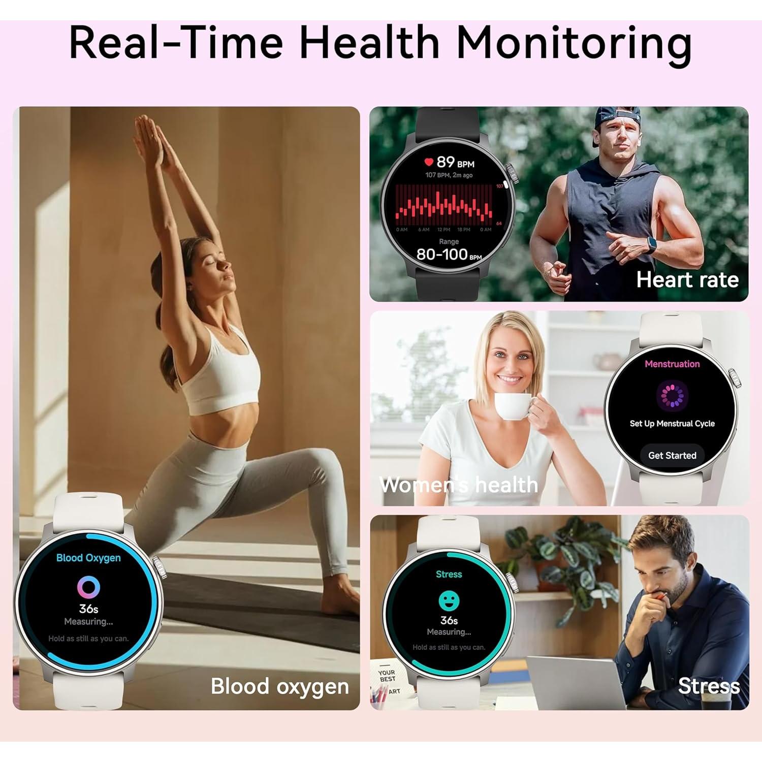 Reloj GPS KPEP R5G Negro 1.43" AMOLED Resistente al Agua