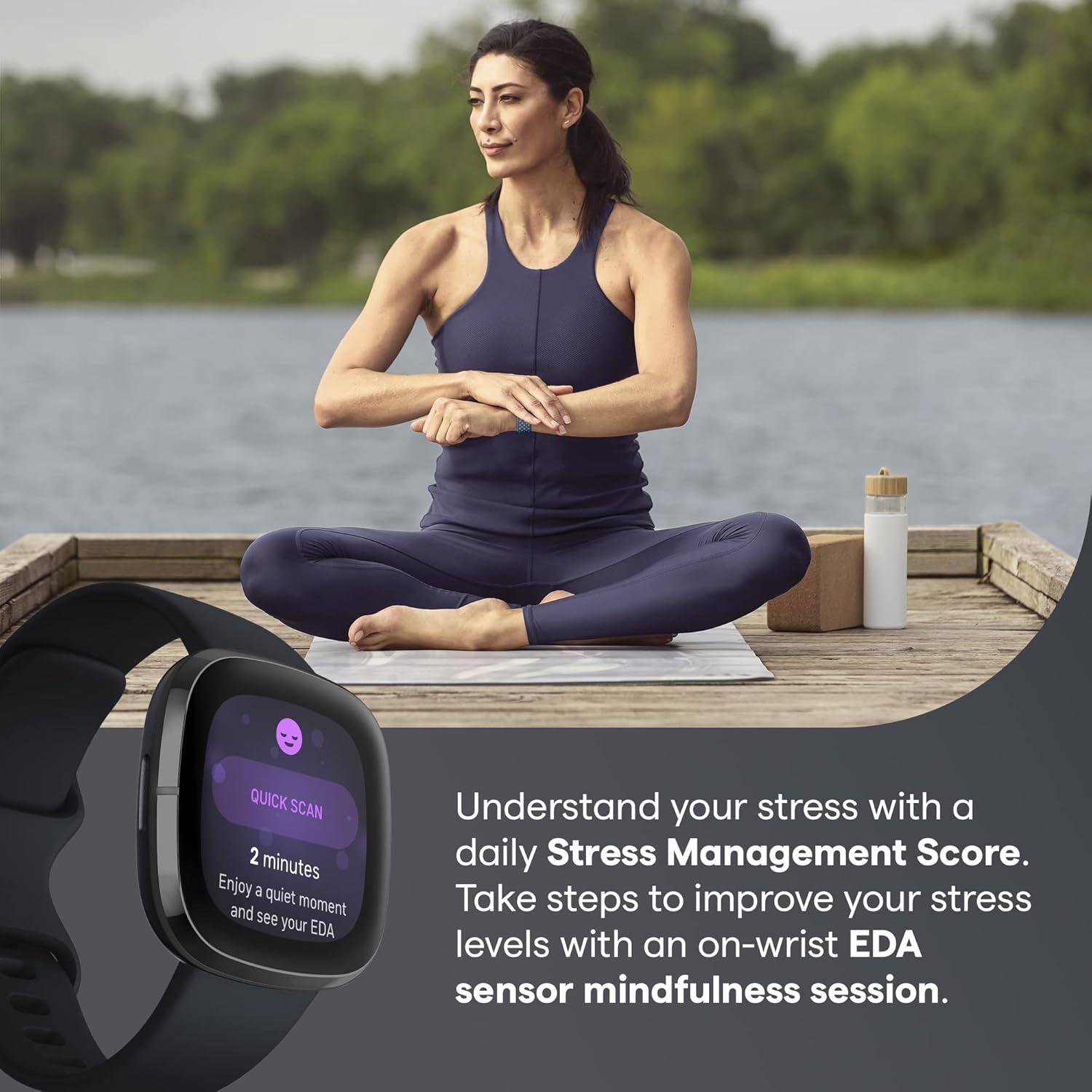 Reloj Inteligente Fitbit Sense con ECG y Sensor de Temperatura