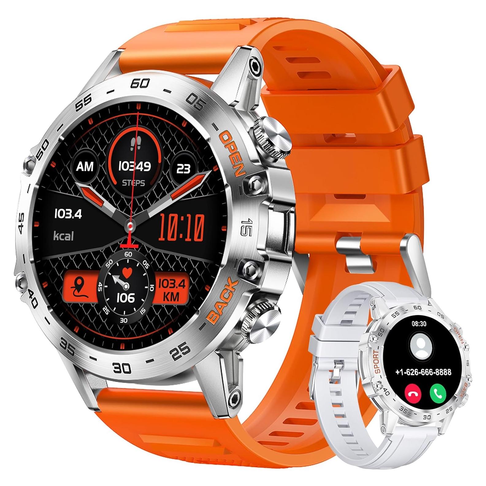 Reloj Inteligente Militar SUNKTA BW1846D Naranja 5ATM 100 Modos