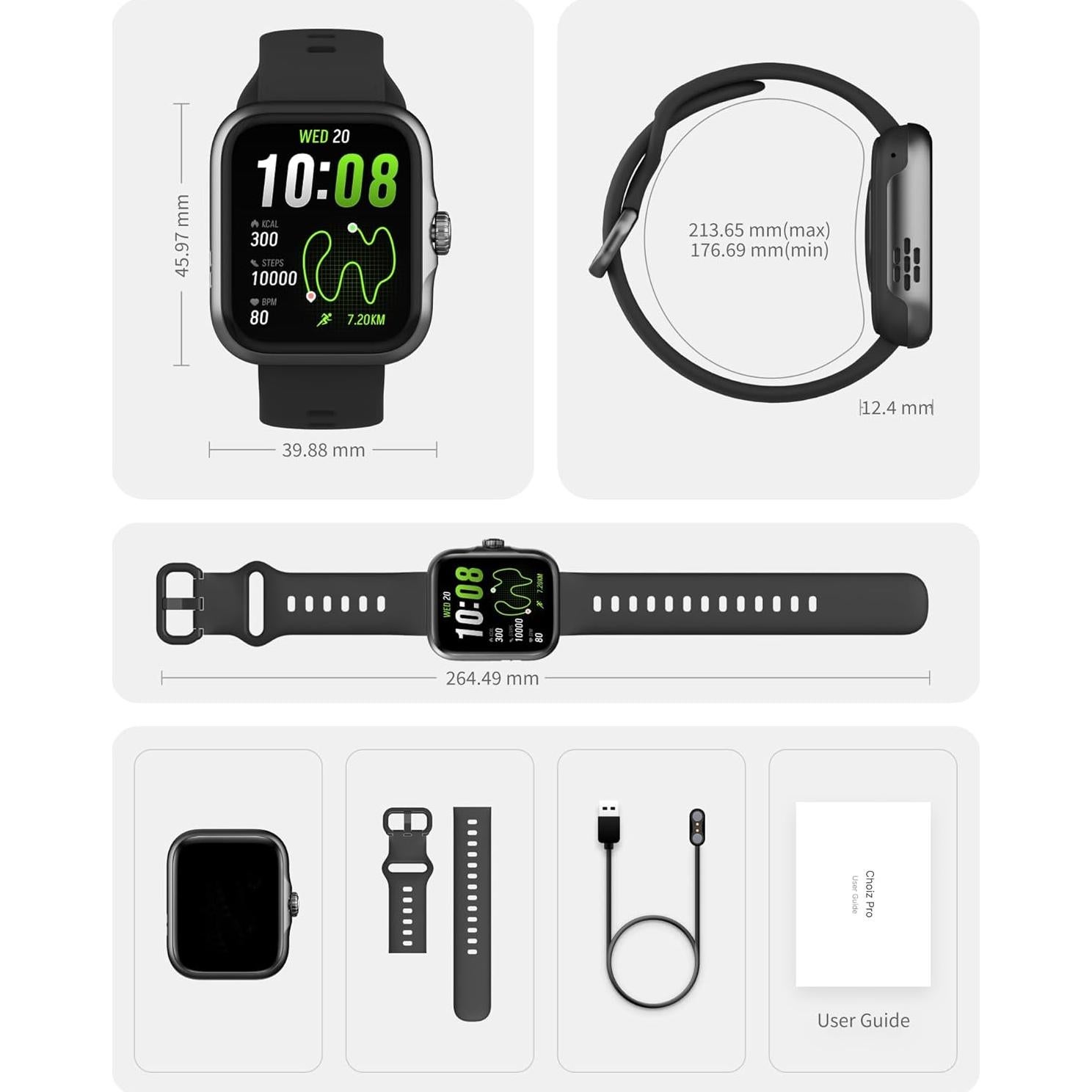 Reloj Inteligente Choiz S1 Pro con GPS y Pantalla AMOLED 1.78"