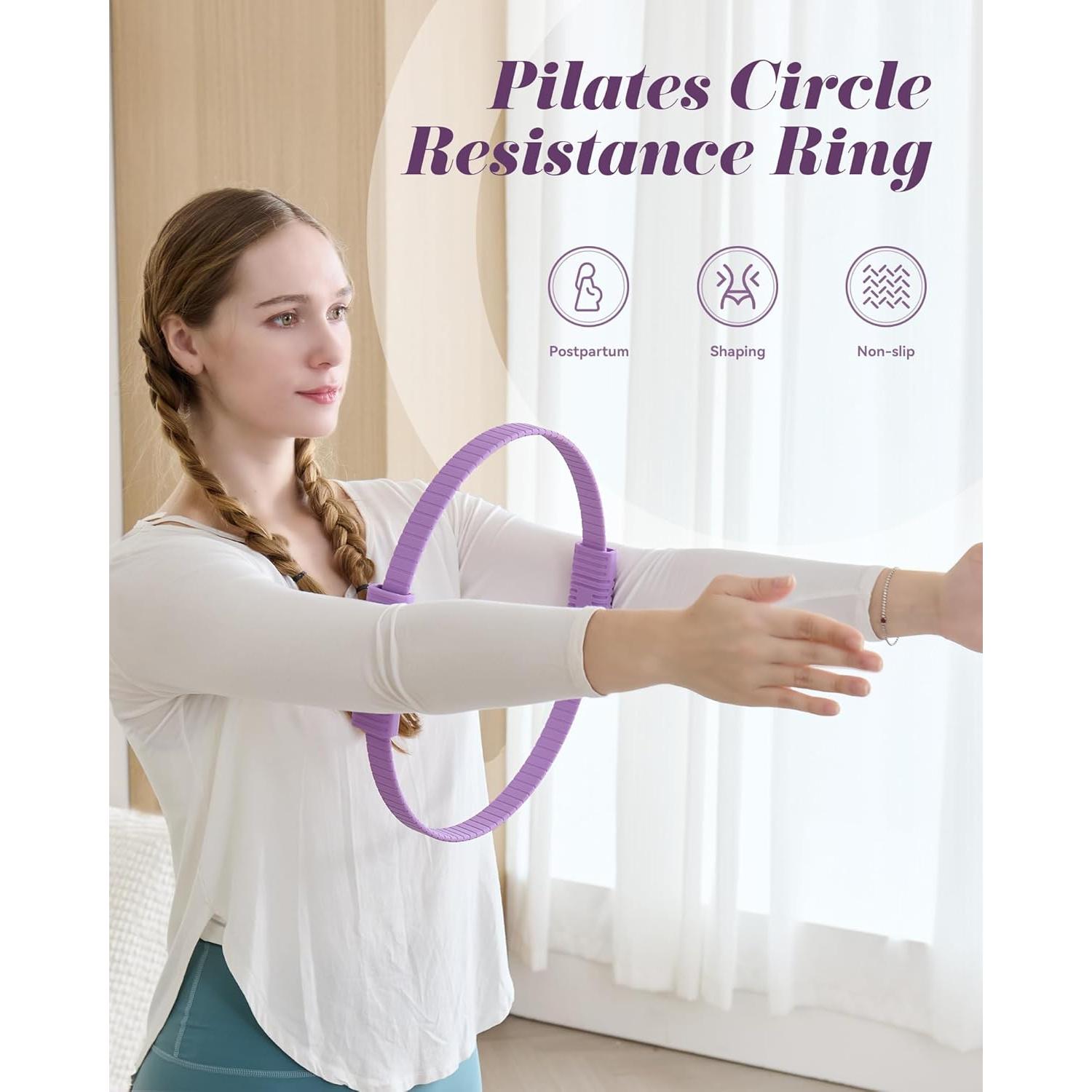 Anillo de Pilates SUBCULTUREPICK 34.3 cm Silicona Morado