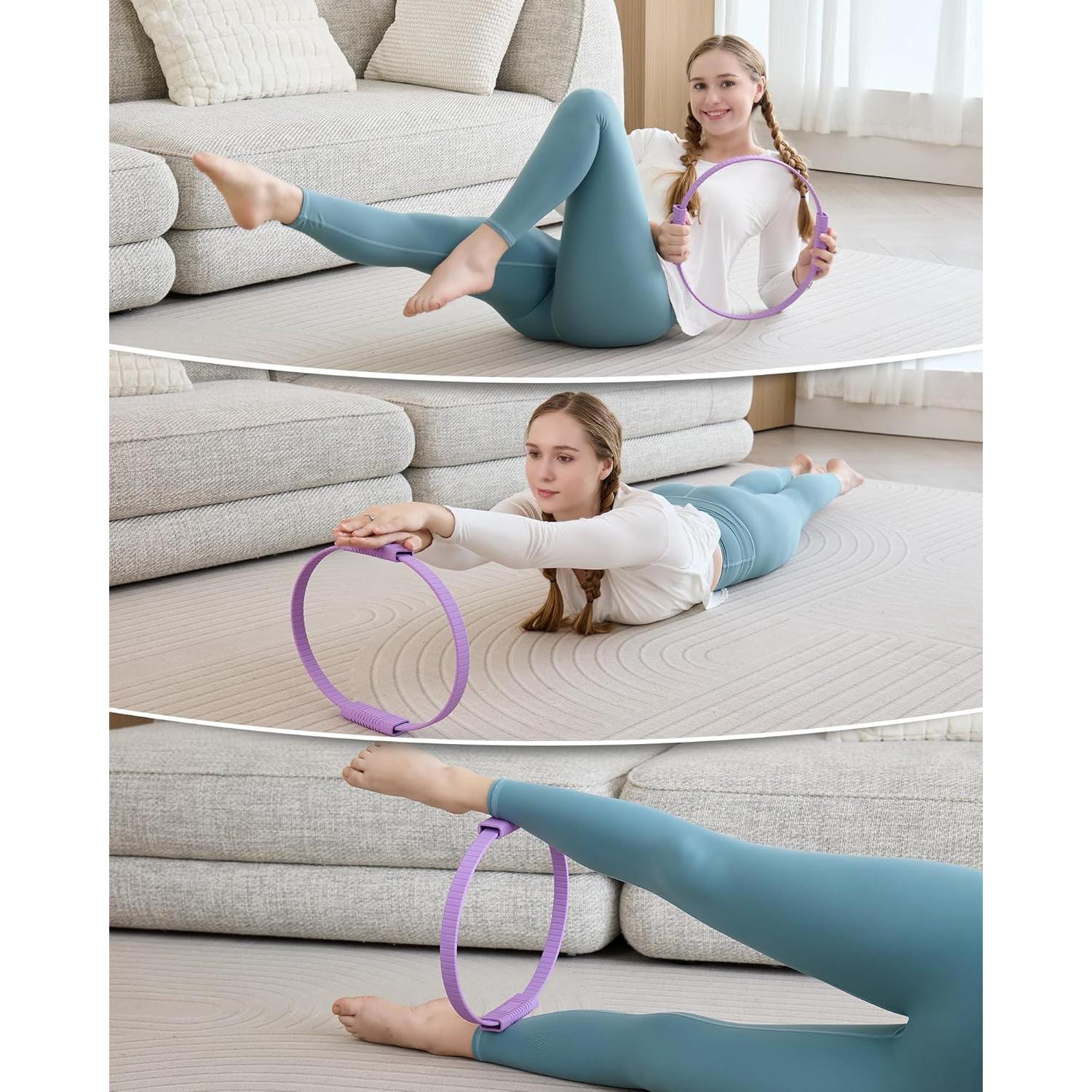 Anillo de Pilates SUBCULTUREPICK 34.3 cm Silicona Morado