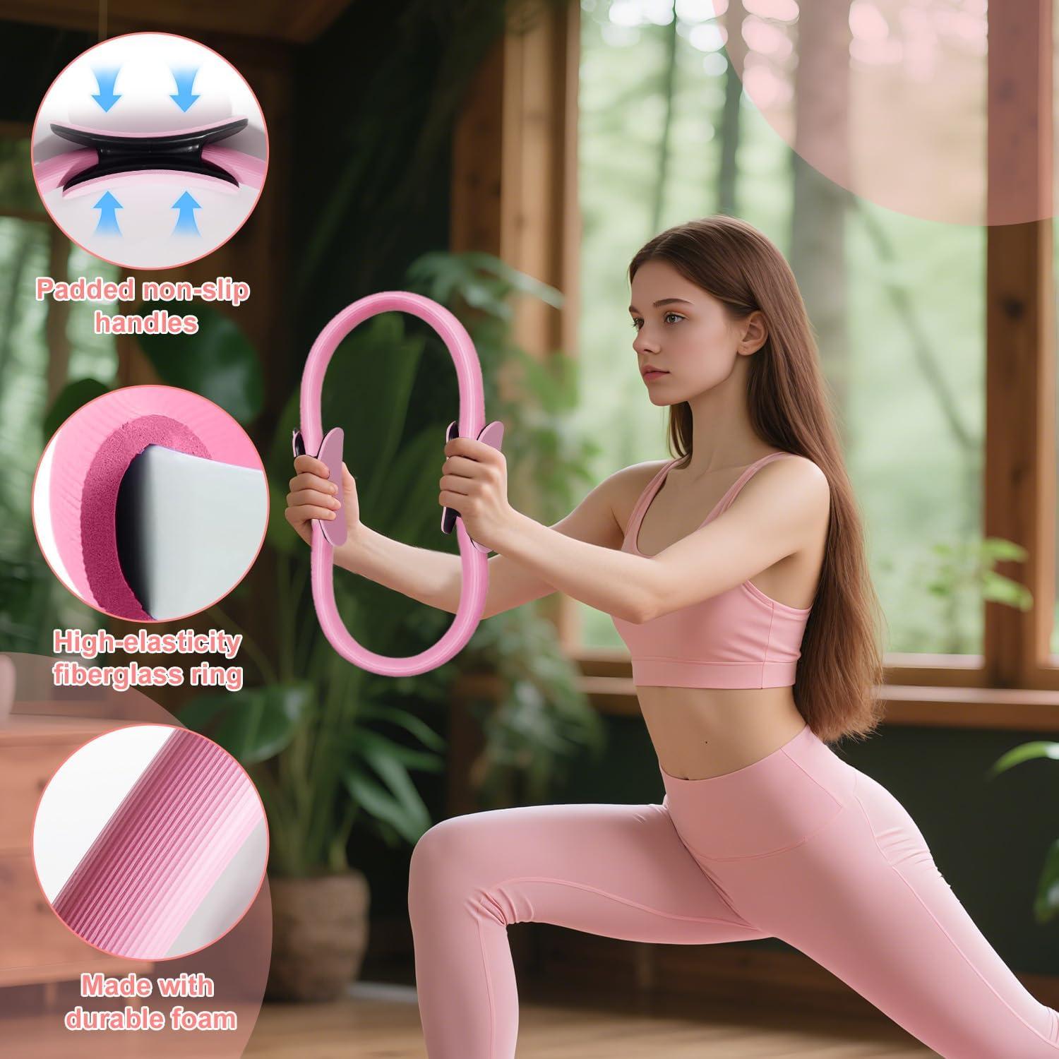 Kit Esencial de Anillo de Pilates LENGAMPLAY con Bandas