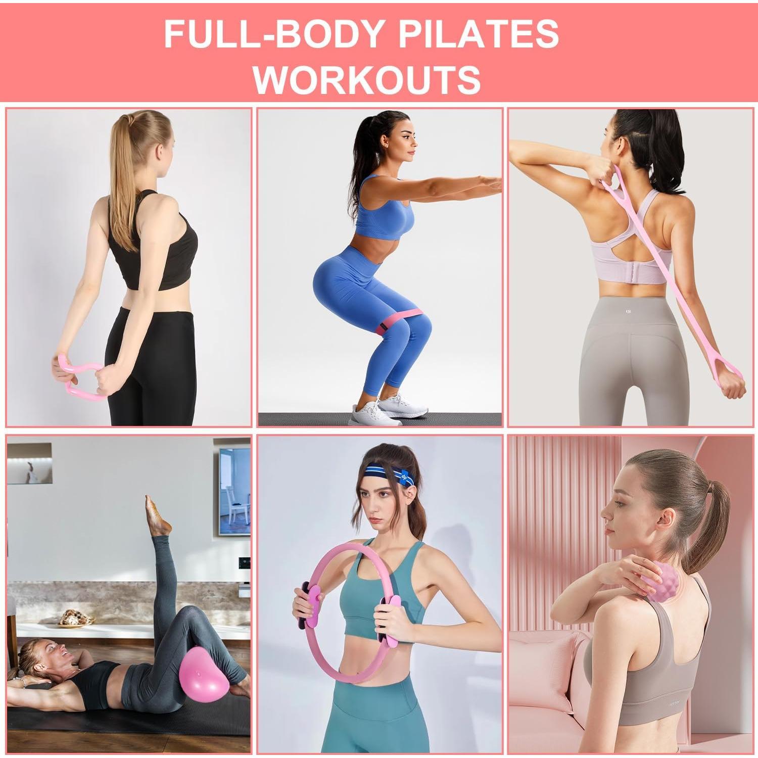 Kit Esencial de Anillo de Pilates LENGAMPLAY con Bandas