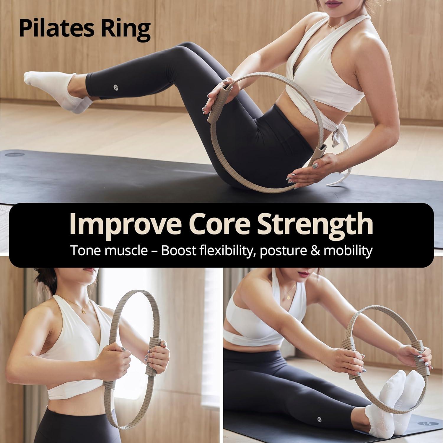 Anillo de Pilates Build & Fitness 34.3 cm Silicona y Fibra
