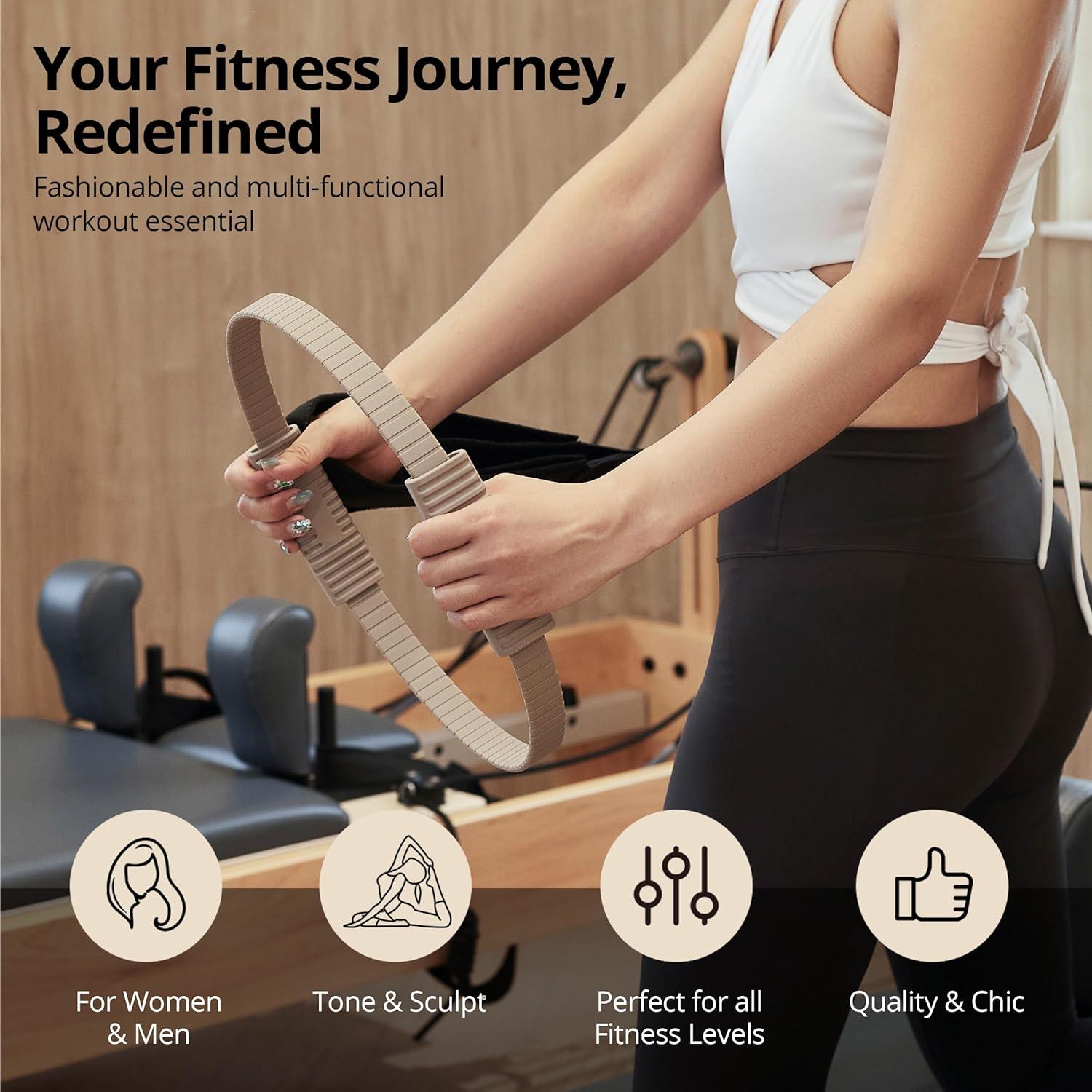 Anillo de Pilates Build & Fitness 34.3 cm Silicona y Fibra