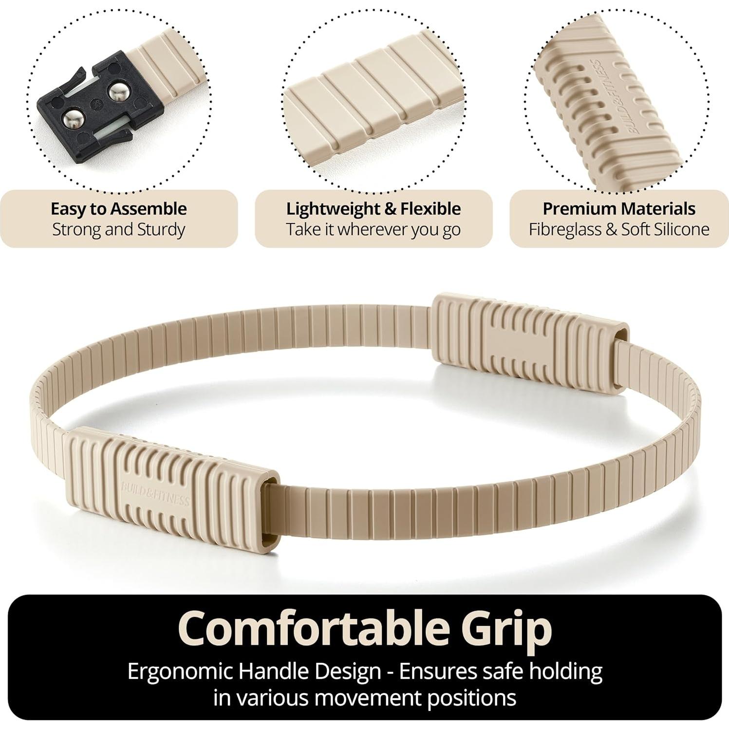 Anillo de Pilates Build & Fitness 34.3 cm Silicona y Fibra