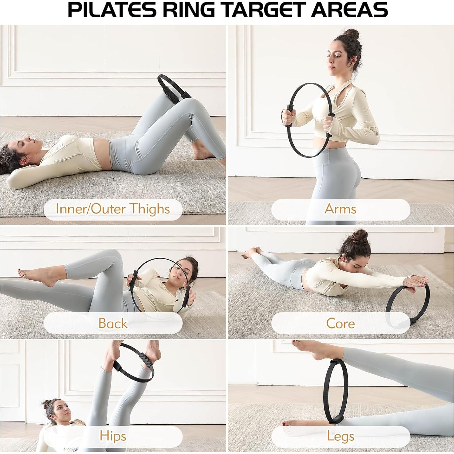 Anillo de Pilates Zmarthumb Rosa 34.3 cm Resistencia Flexible