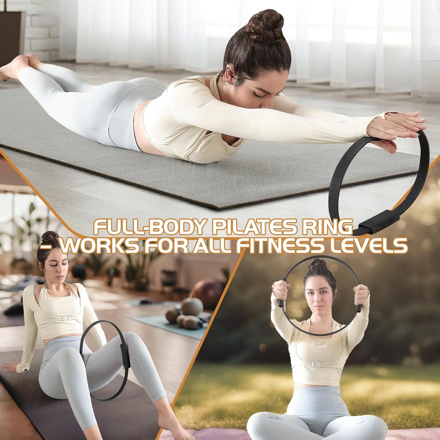 Anillo de Pilates Zmarthumb Rosa 34.3 cm Resistencia Flexible