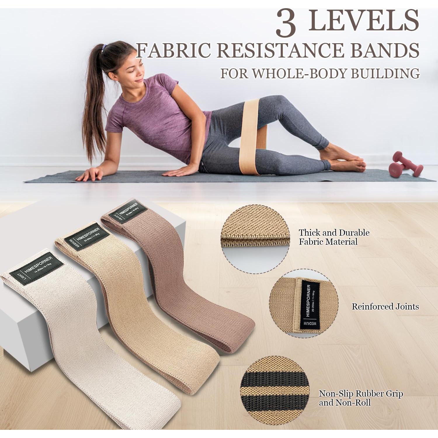 Kit de Pilates 9 Piezas HIMESPORNER - Anillo, Pelota, Mancuernas y Bandas