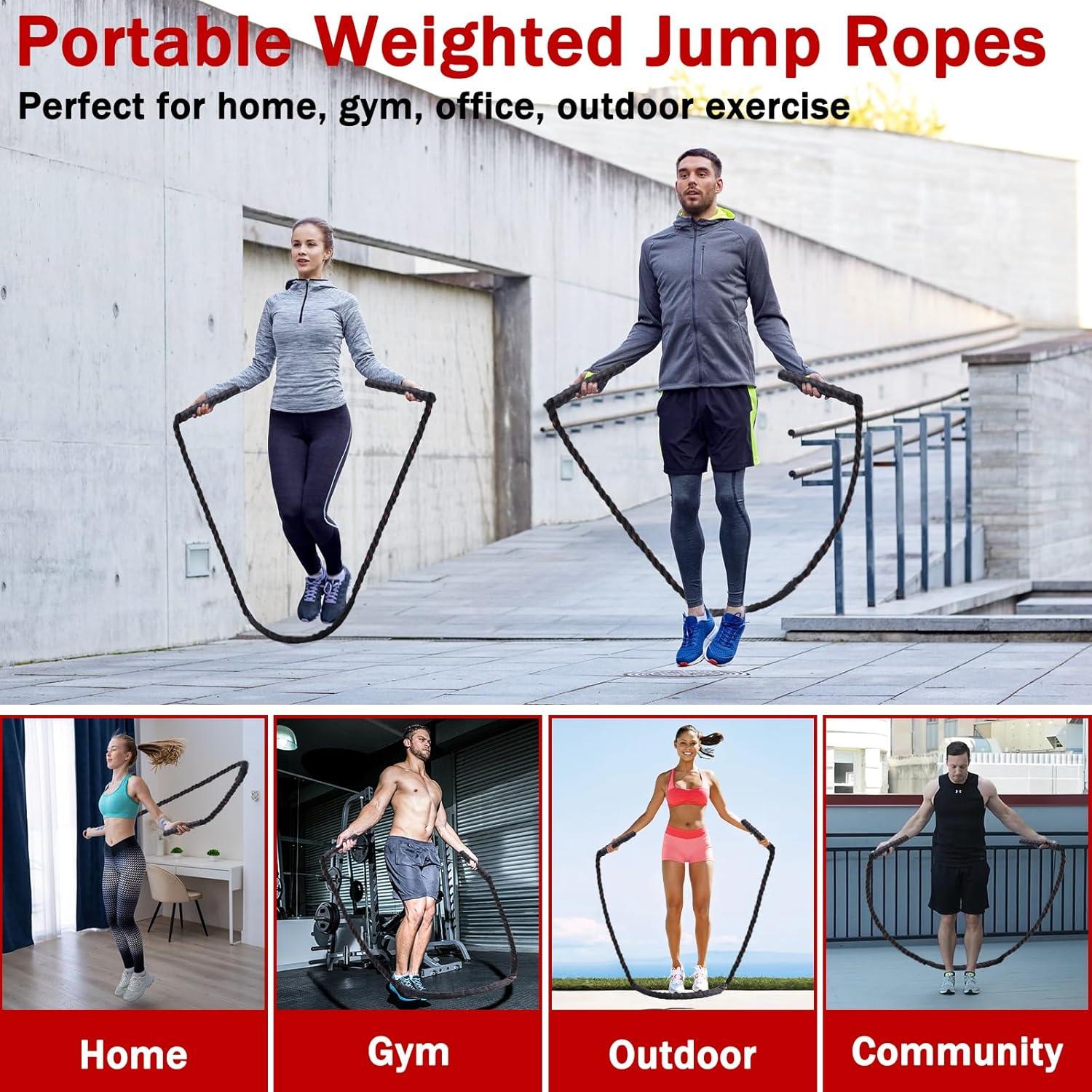 Cuerda de Salto con Peso Genérico 1.27kg para Fitness