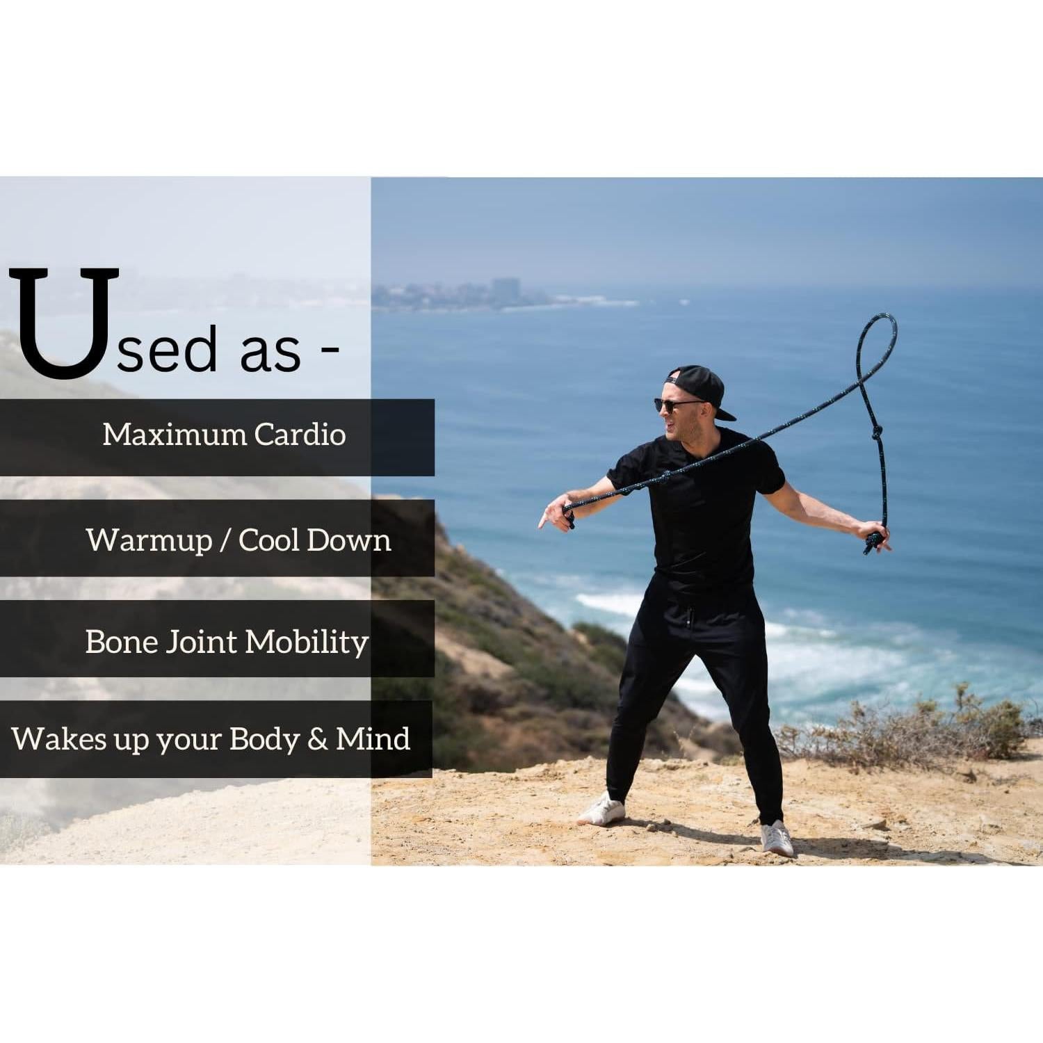 Cuerda de Salto con Peso AXiOFiT 500g Ajustable para Fitness